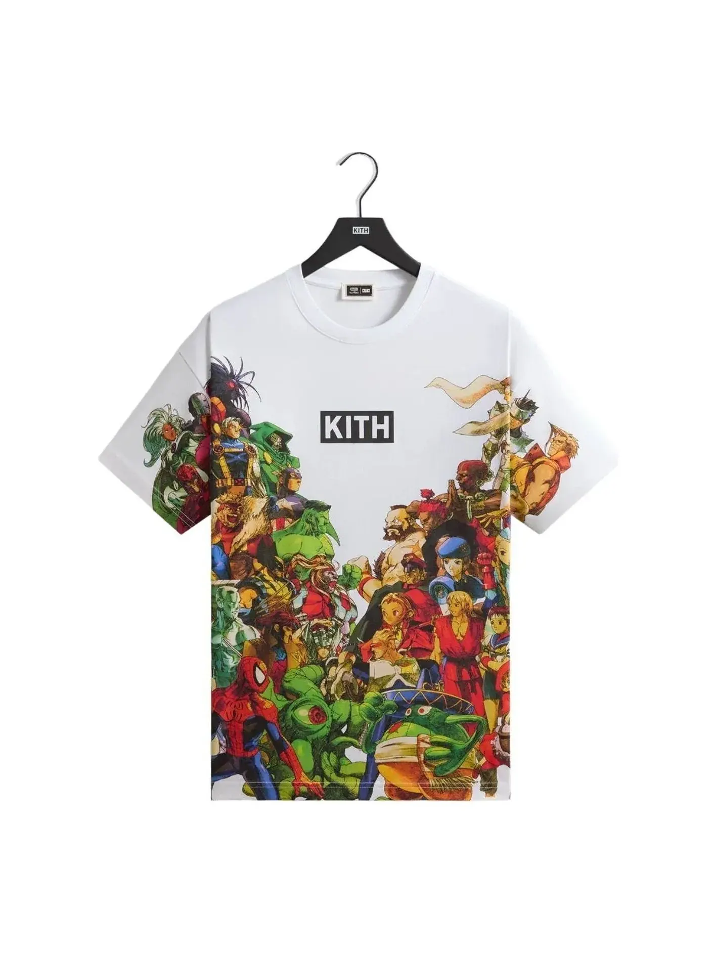 Футболка KITH x Marvel vs. Capcom New Age Of Heroes с принтом по всей поверхности — изображение 1 из 2, белый