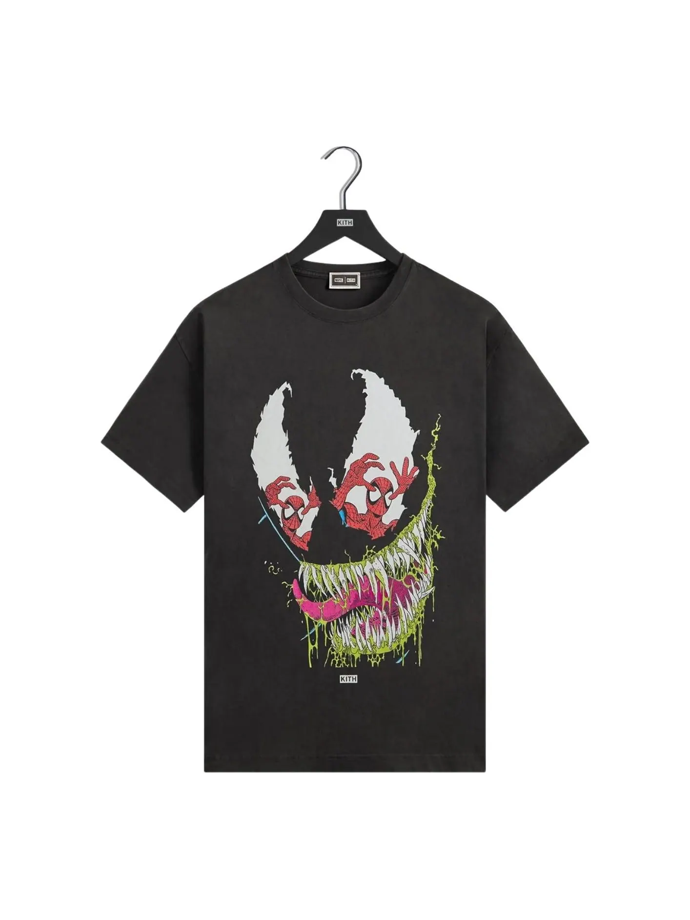 Винтажная футболка KITH x Marvel Venom — изображение 1 из 2, черный