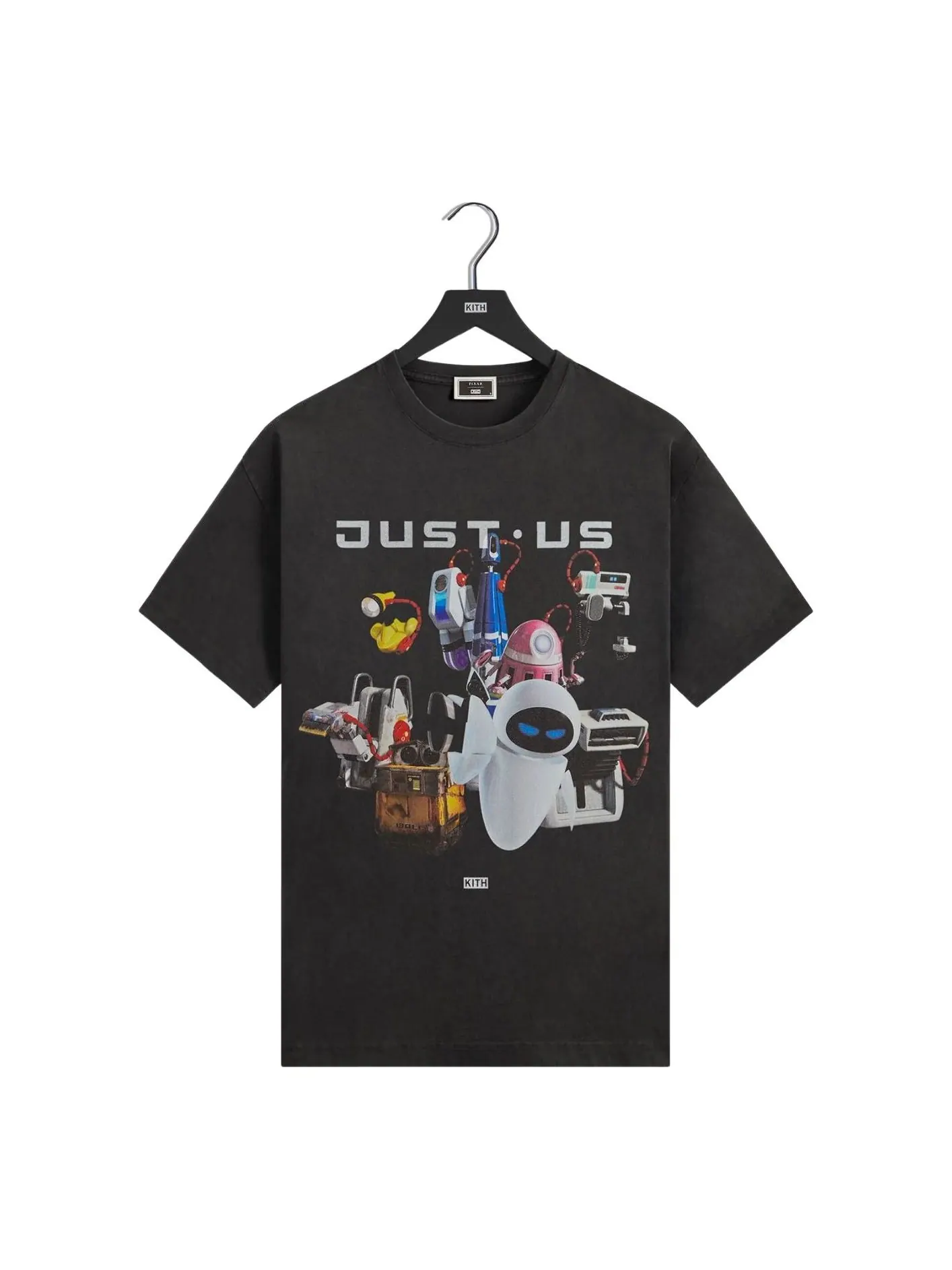 Винтажная футболка KITH x Disney Pixar WALL-E Just Us — изображение 1 из 2, черный