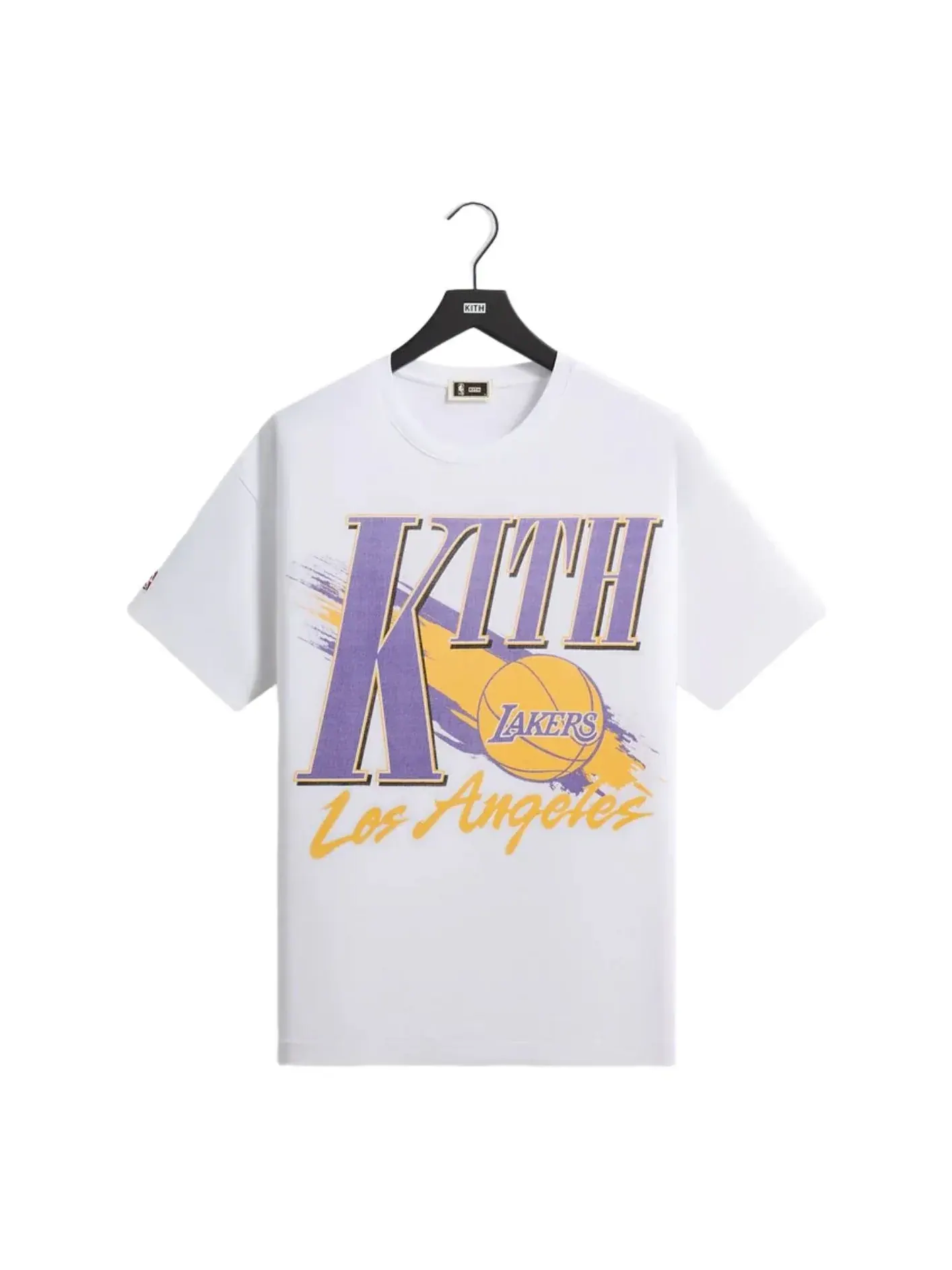 Футболка Kith for NBA All-Star Los Angeles Lakers Retro Ball Boxy 'White' — изображение 1 из 2, белый