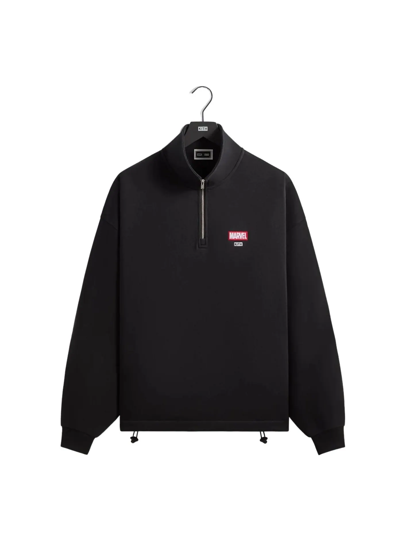 Kith x Marvel Wolverine Nelson Quarter Zip 'Black' — изображение 1 из 2, черный