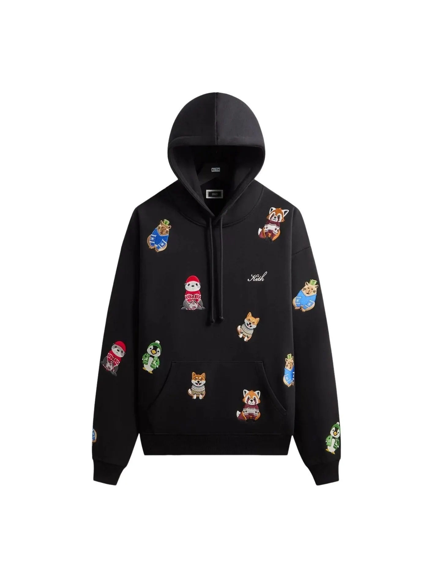 KITH Kithmas 2025 Толстовка с изображением животного Нельсона — изображение 1 из 2, черный