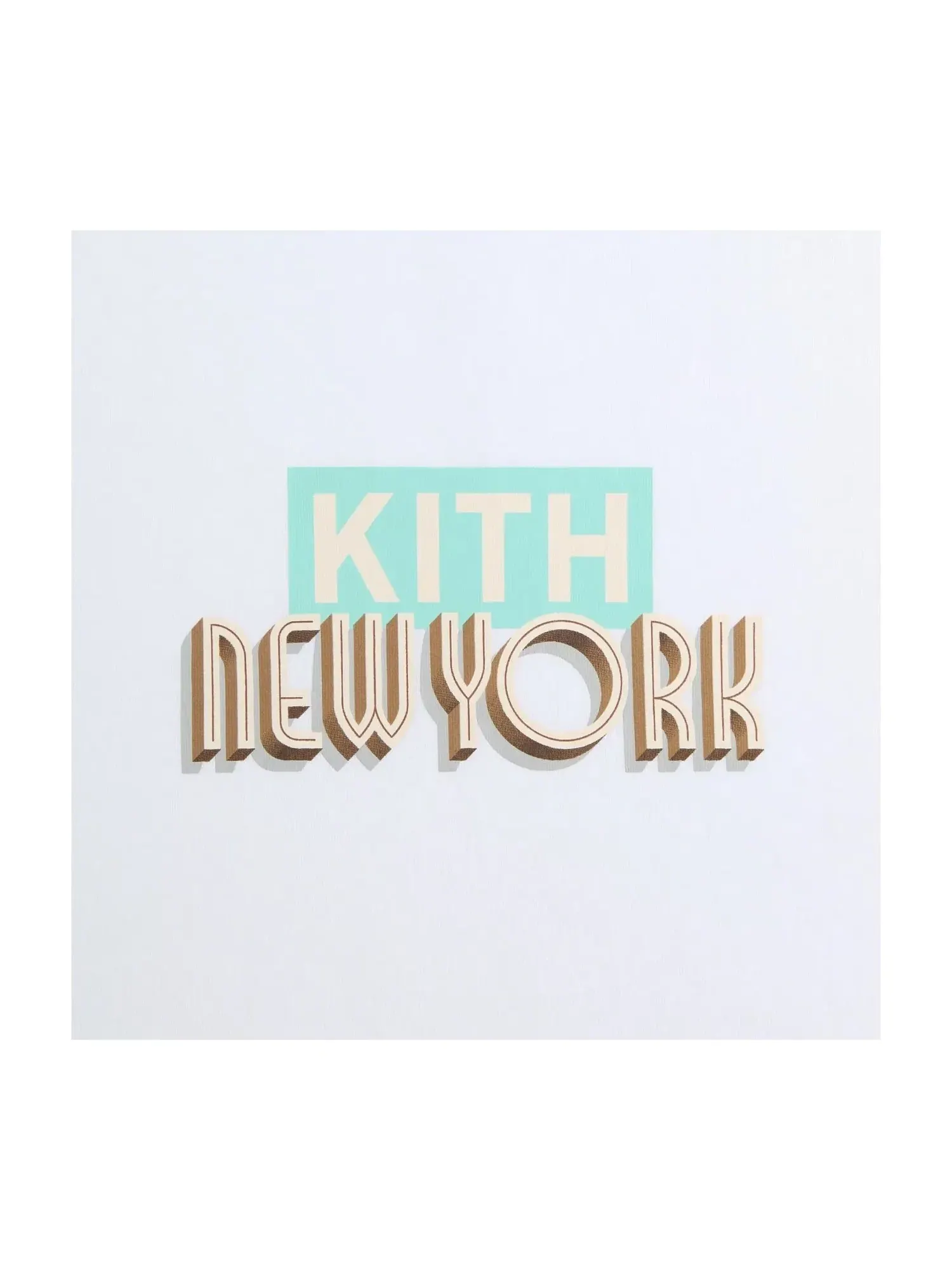 Мужская футболка с принтом KITH New York City Classic Logo — изображение 2 из 4, белый