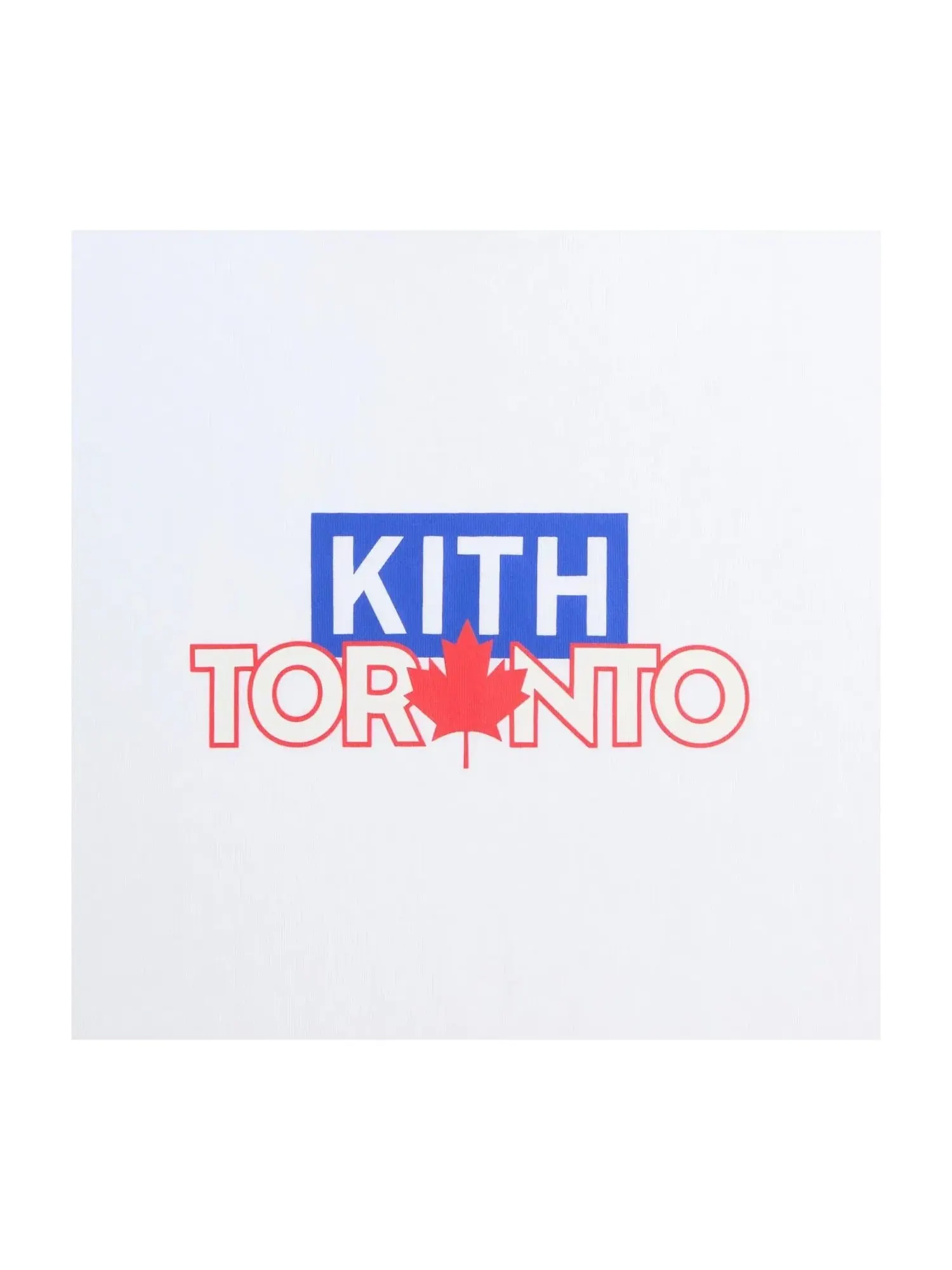 Мужская футболка с принтом KITH Toronto Classic Logo — изображение 2 из 4, белый