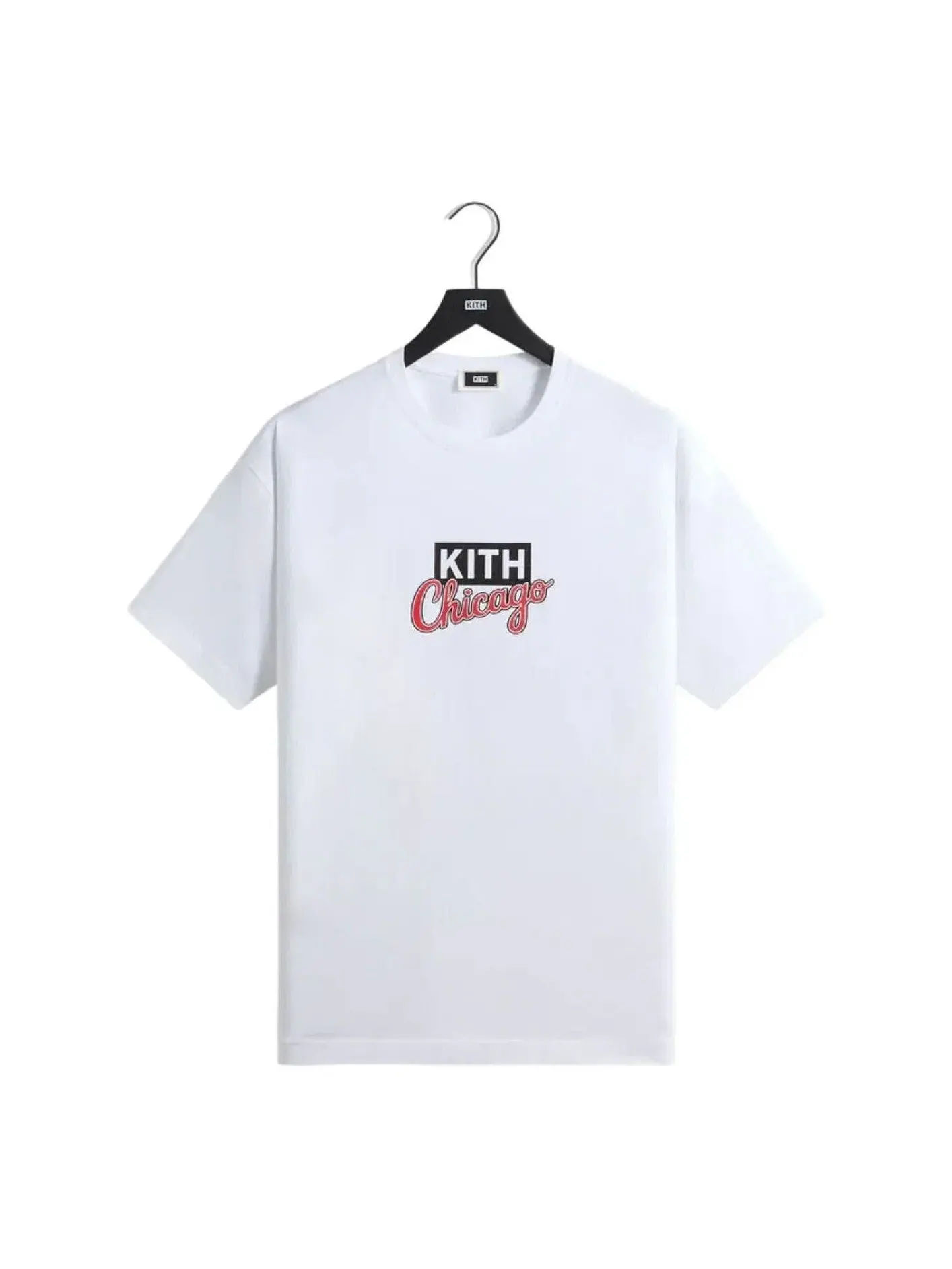 Мужская футболка с принтом KITH Chicago Classic Logo — изображение 1 из 4, белый
