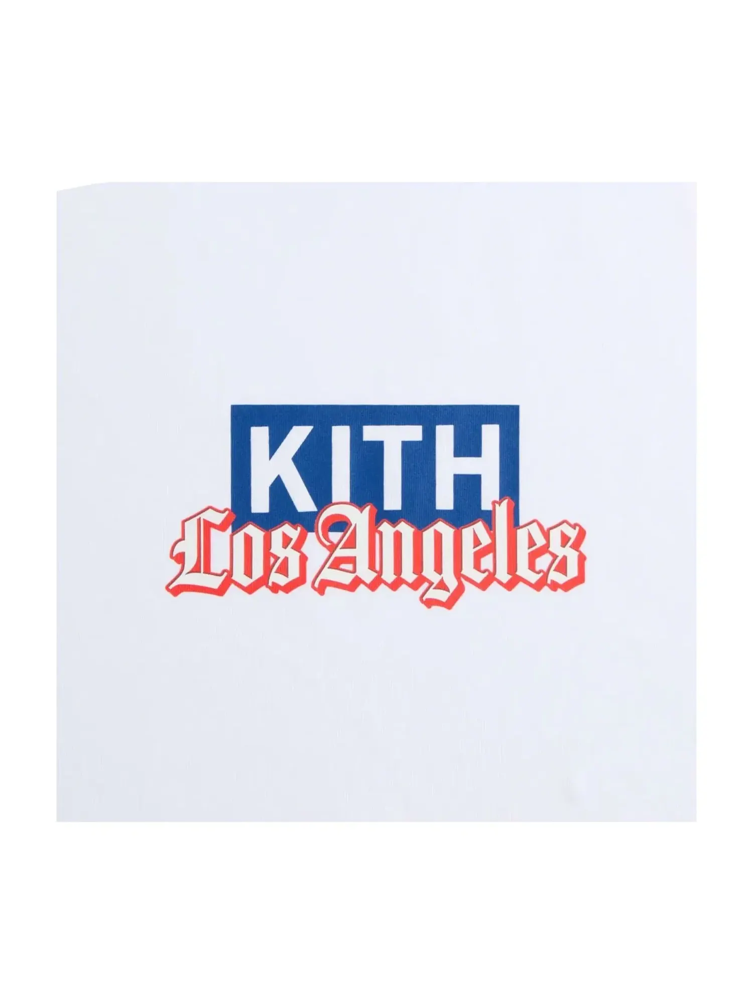 Мужская футболка с принтом KITH Los Angeles Classic Logo — изображение 2 из 4, белый