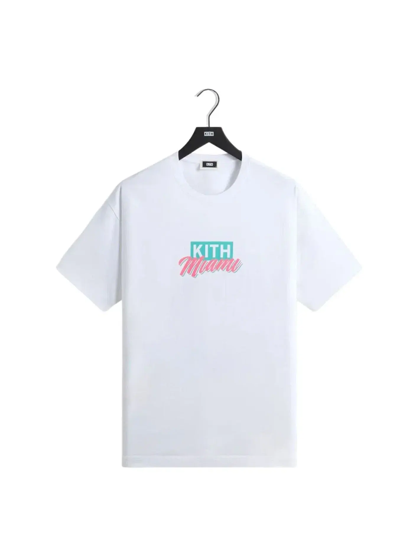 Мужская футболка с принтом KITH Miami Classic Logo — изображение 1 из 4, белый