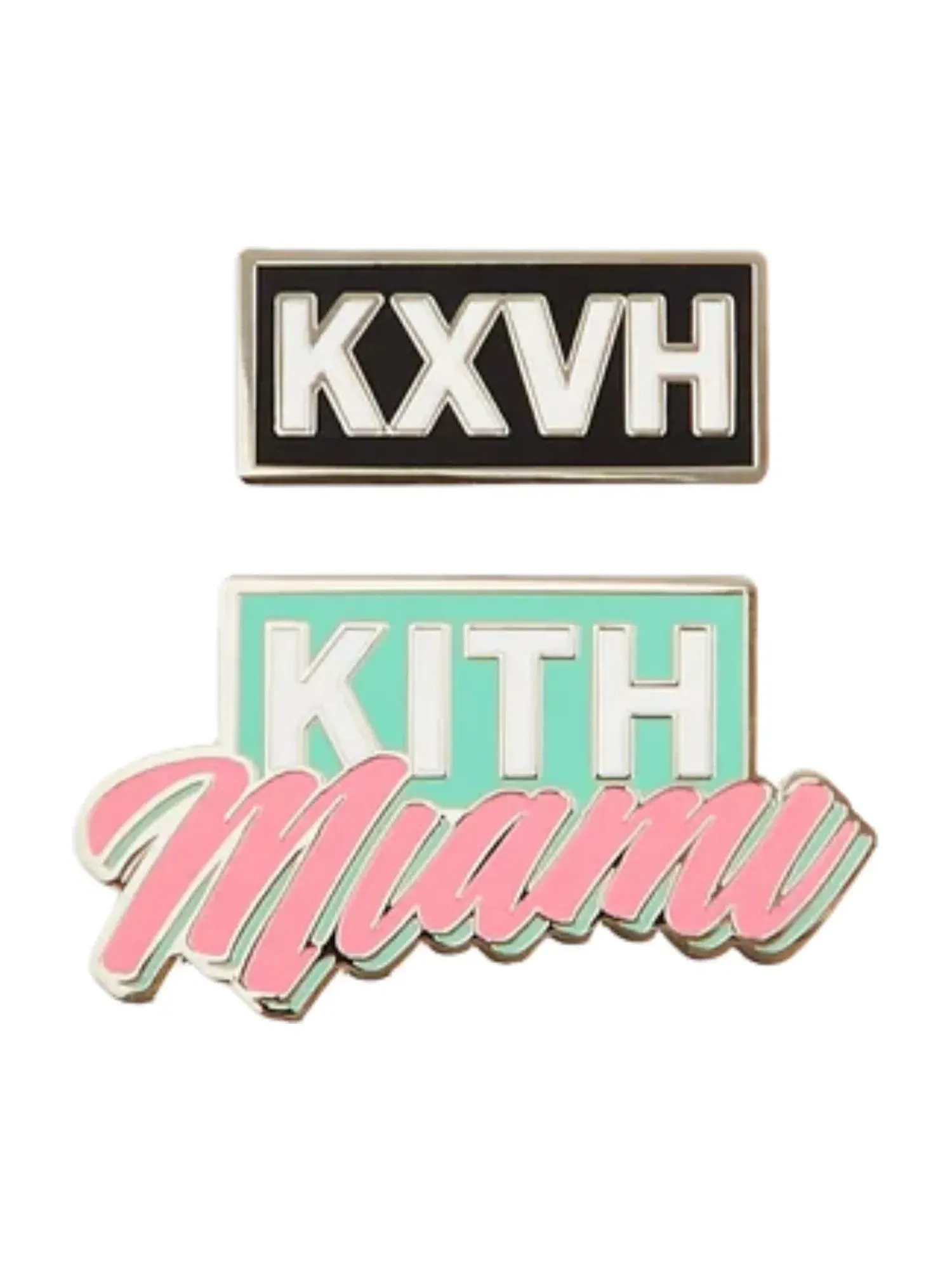 Мужская футболка с принтом KITH Miami Classic Logo — изображение 4 из 4, белый