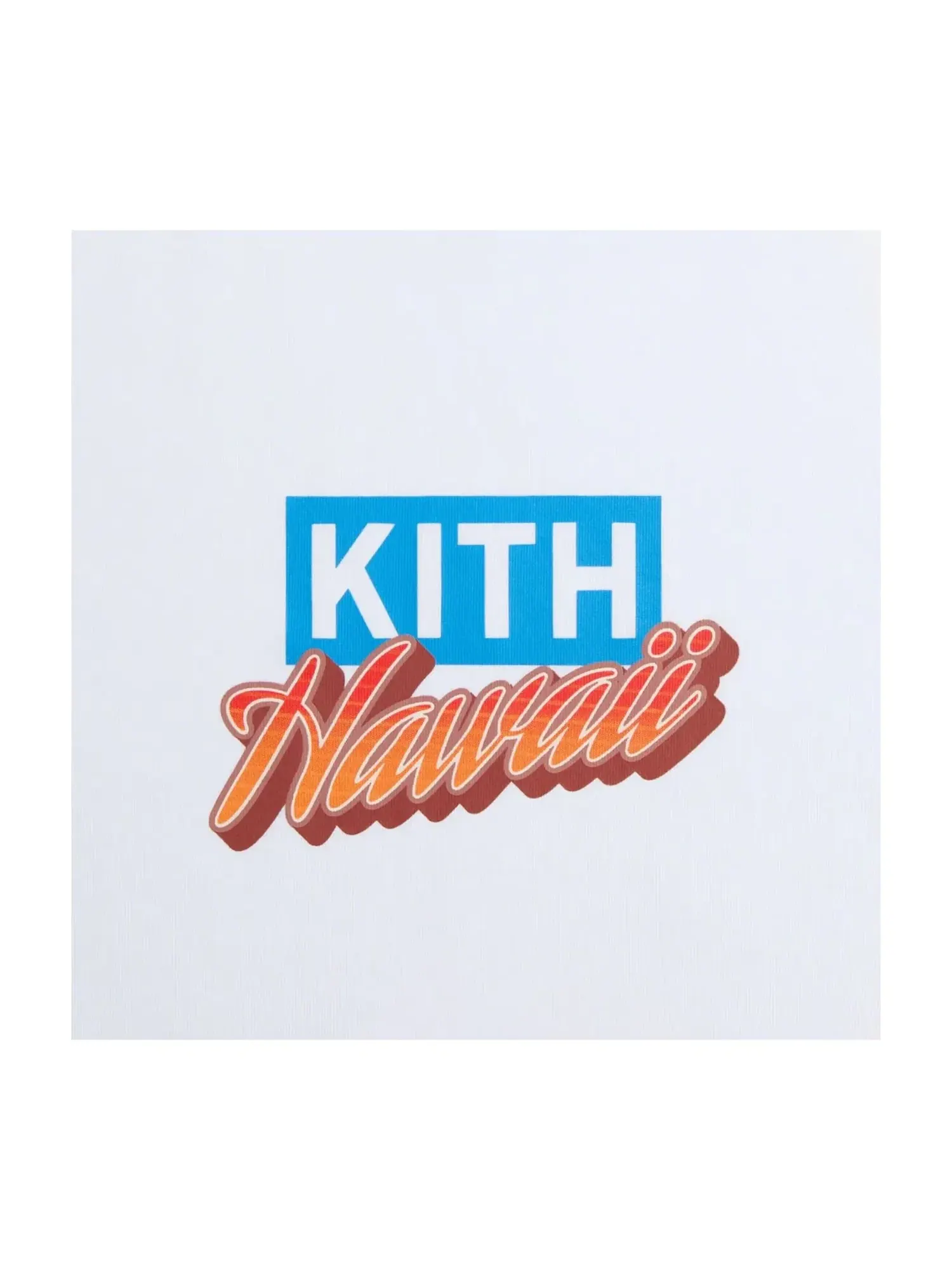 Мужская футболка с принтом KITH Hawaii Classic Logo — изображение 3 из 4, белый