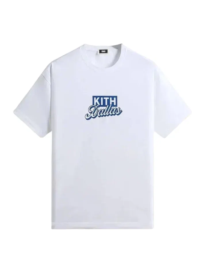 Мужская футболка с принтом KITH Dallas Classic Logo T-Shirt — изображение 1 из 2, белый