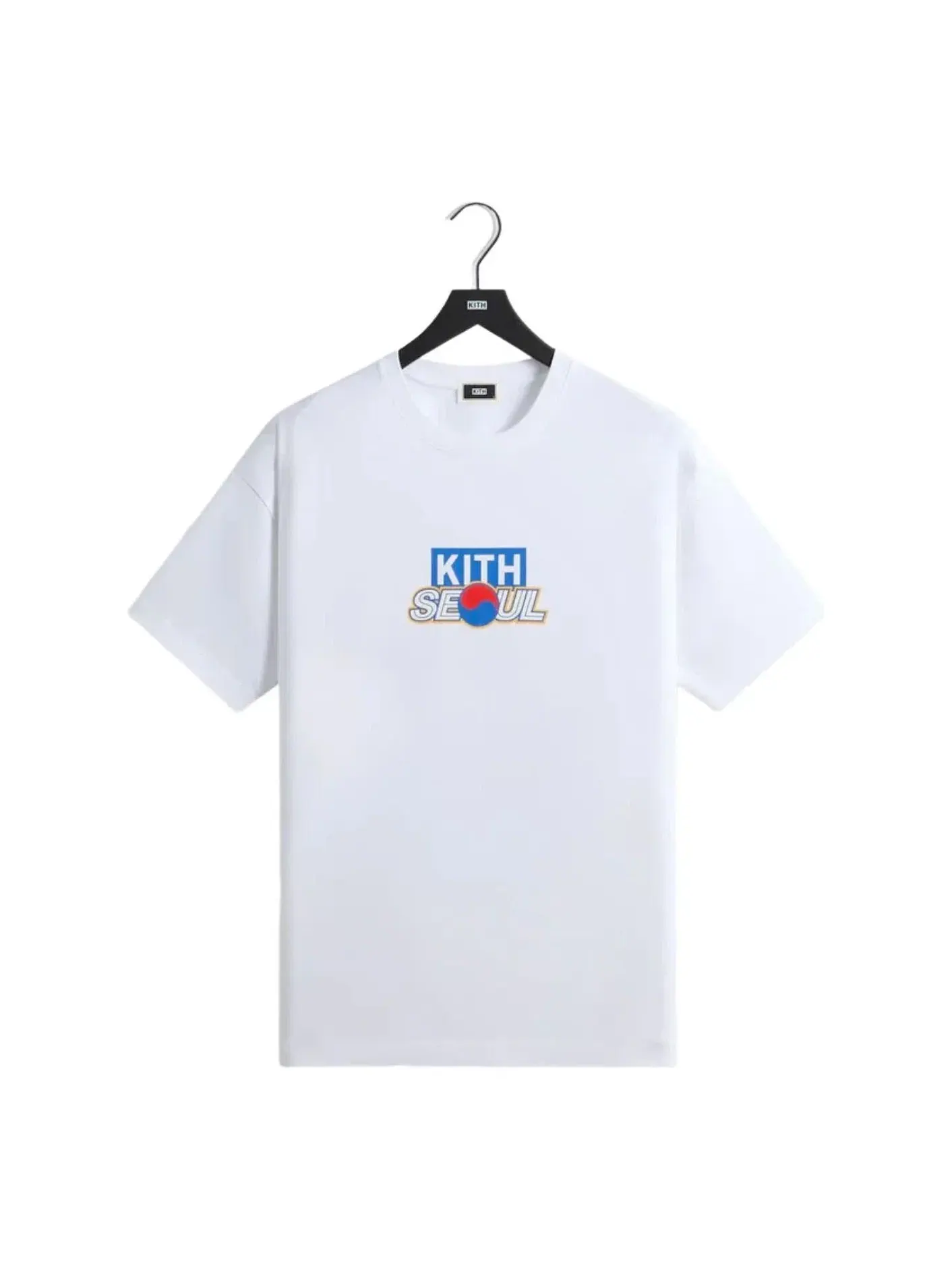 Мужская футболка с принтом KITH Seoul Classic Logo — изображение 1 из 4, белый