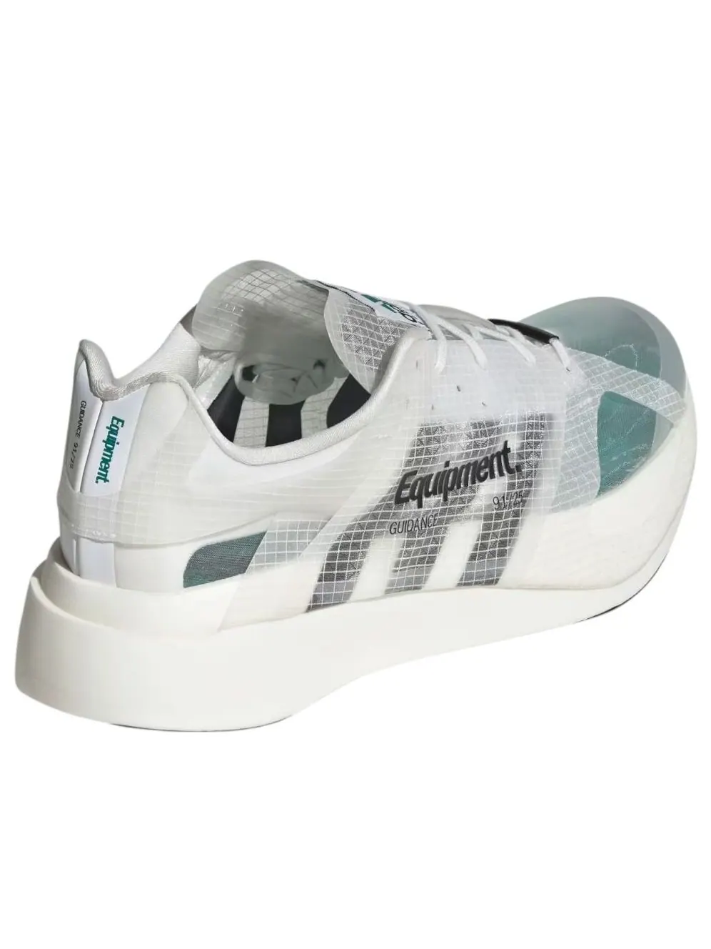 Футболка Adidas Equipment Guidance 91/25 'Cloud White Equipment Green' — изображение 2 из 5, белый/зеленый/черный