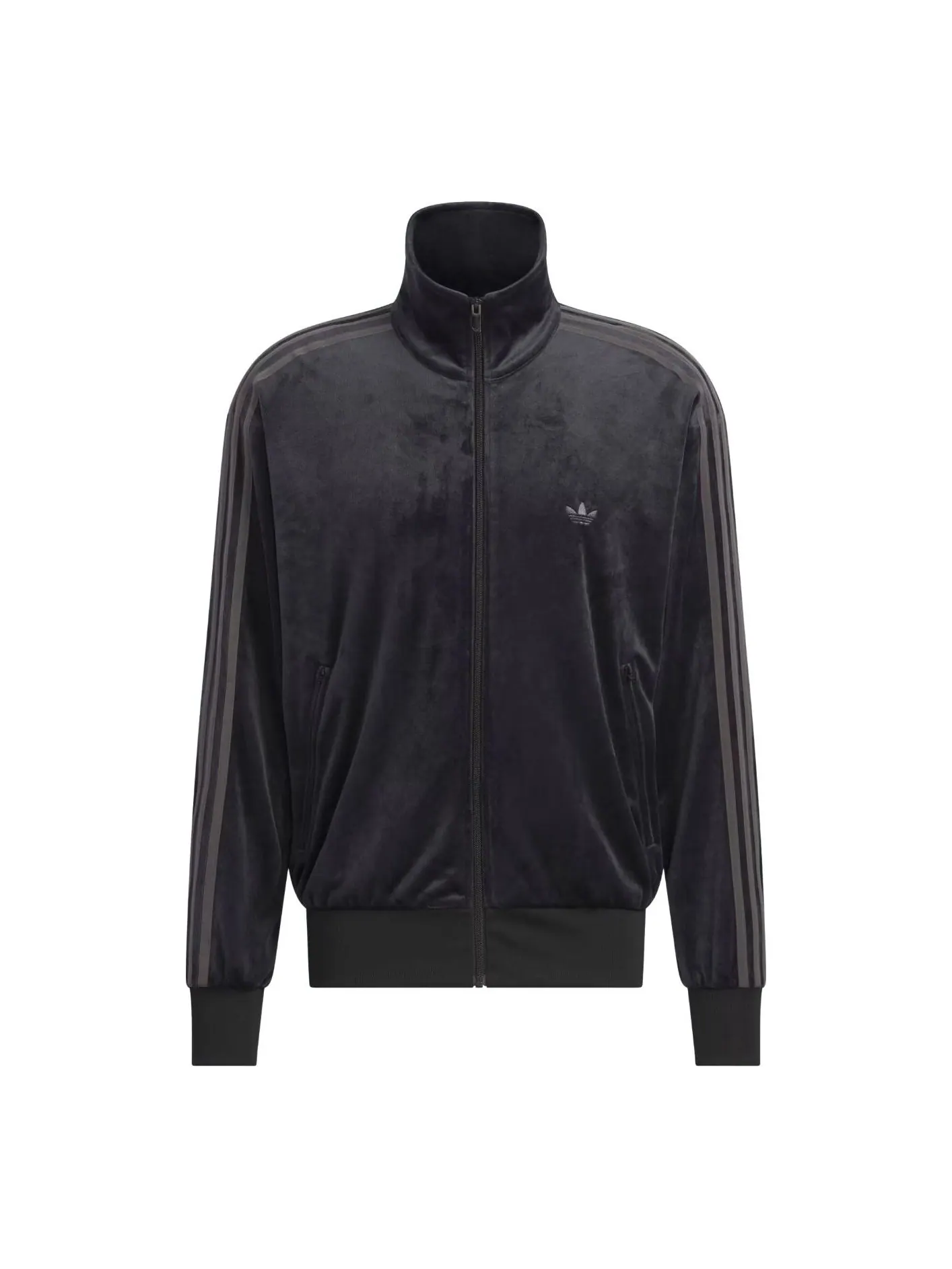 Спортивная куртка Adidas Firebird Velour Track Top 'Black' — изображение 1 из 3, черный