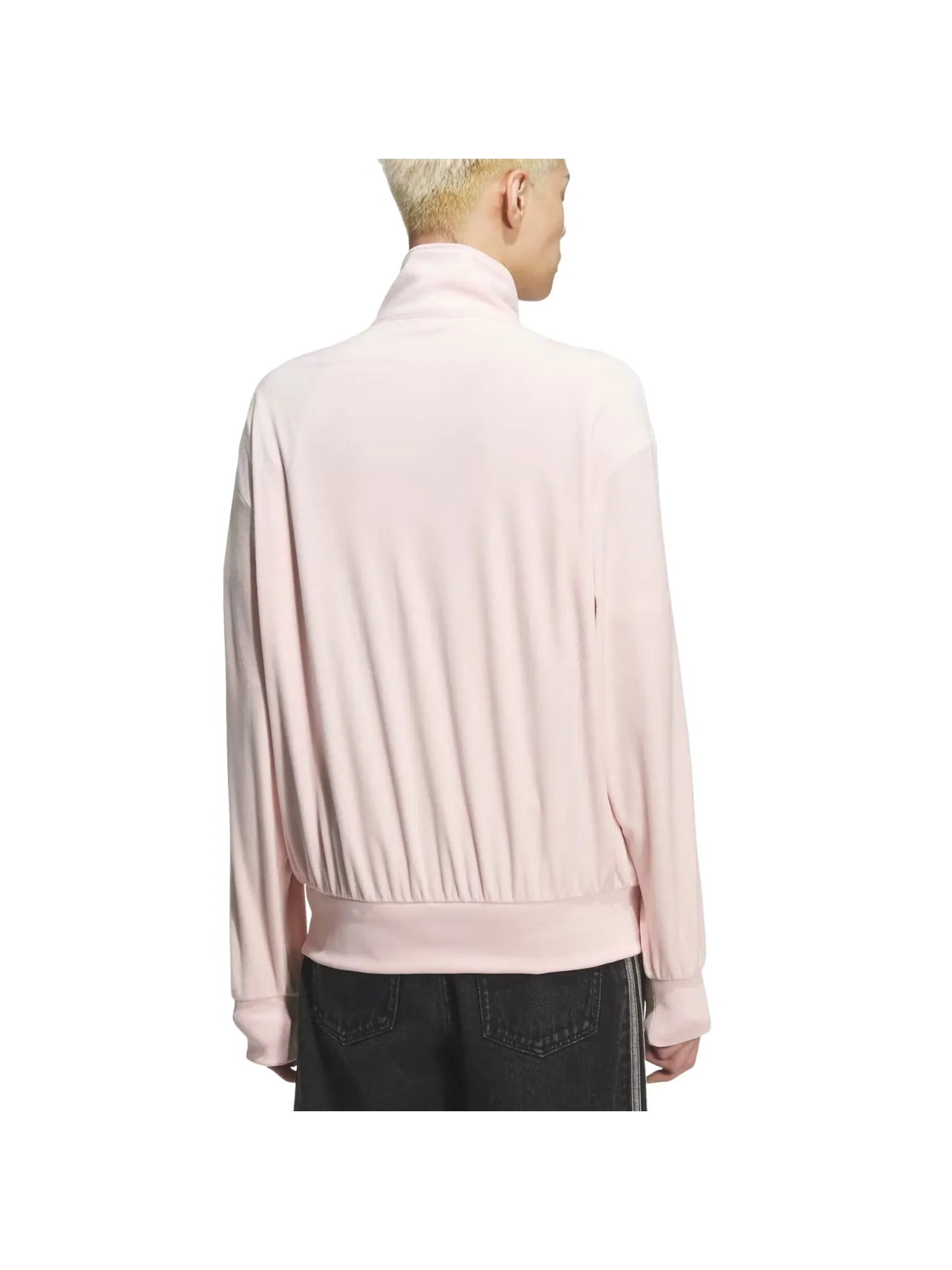 Спортивная куртка Adidas Firebird Velour Track Top 'Sandy Pink' — изображение 3 из 3, розовый