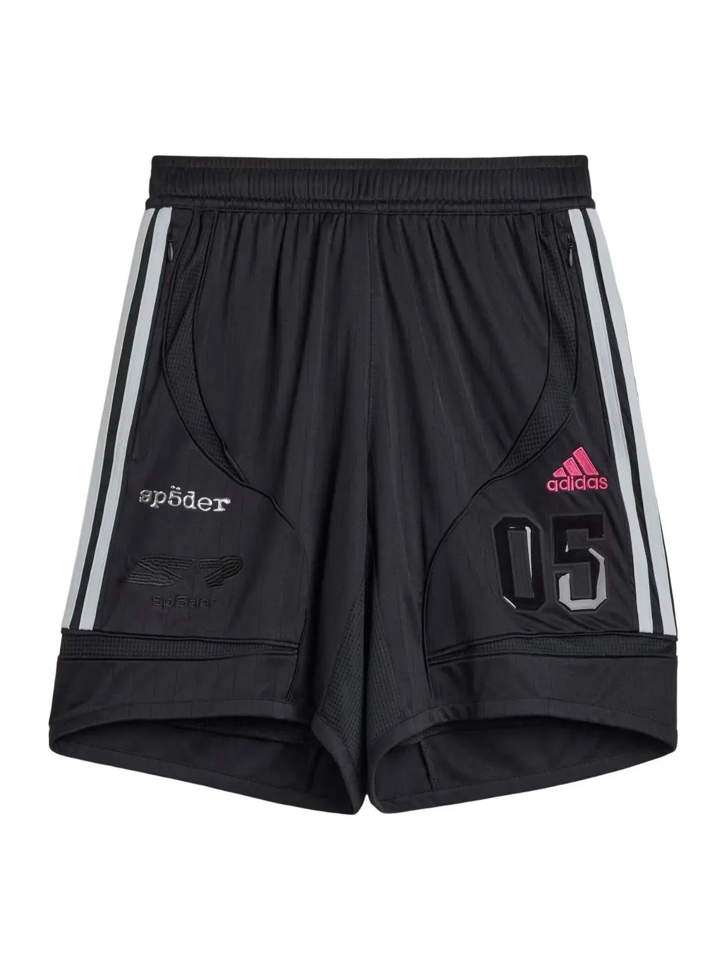 Мужские шорты с принтом Adidas x Sp5der Short Asia Sizing 'Black' — изображение 1 из 5, черный