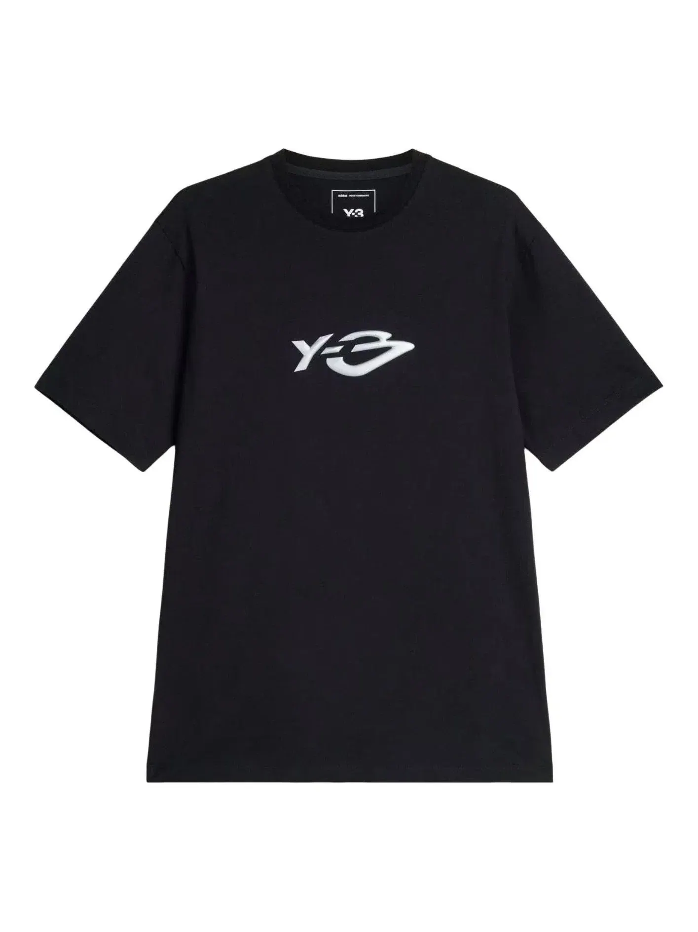 Мужская футболка с принтом Adidas x Y-3 Liquid Logo — изображение 1 из 2, черный