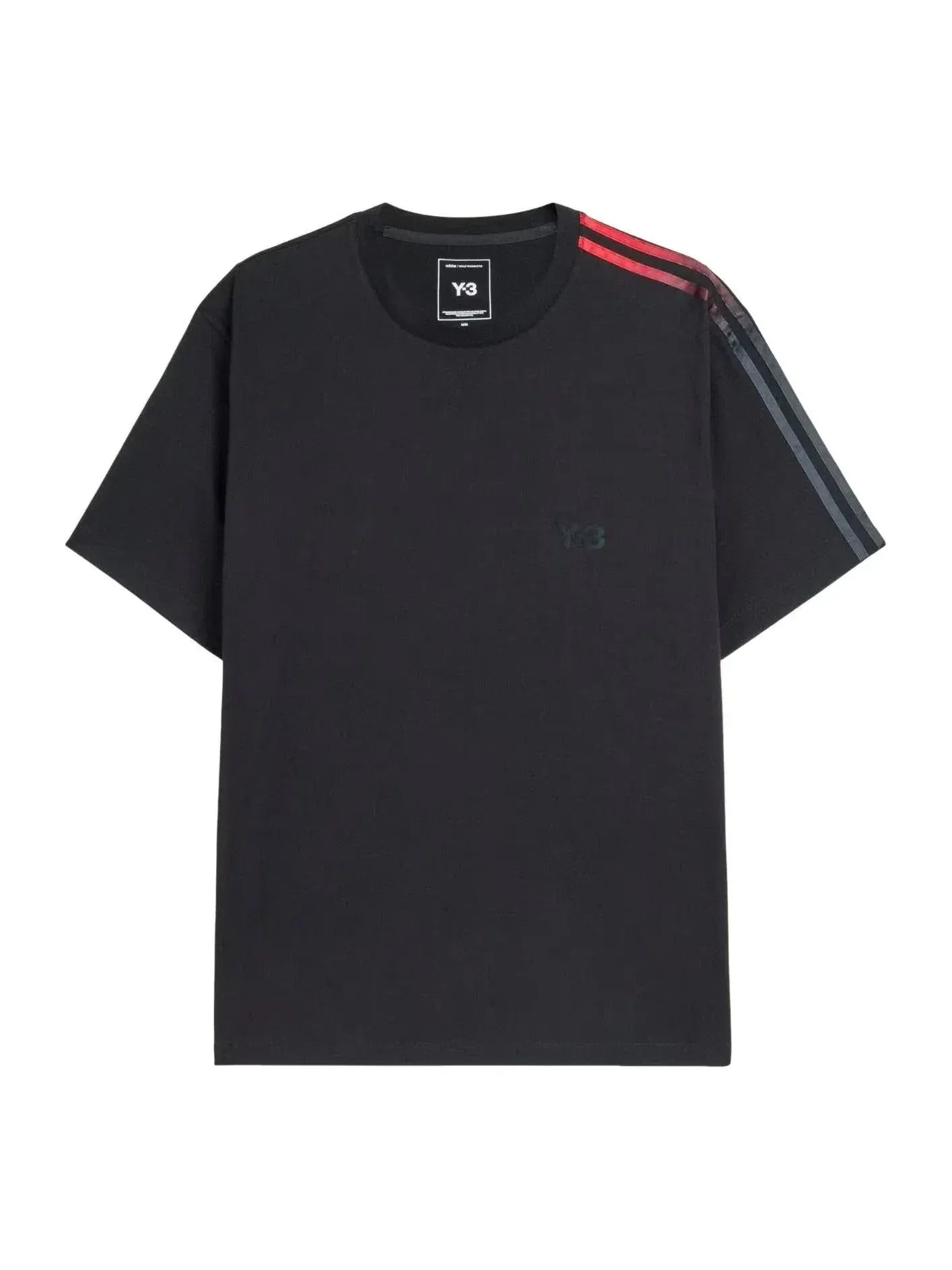 Мужская футболка с градиентными полосами Adidas x Y-3 Gradient Stripes T-shirt — изображение 1 из 5, черный
