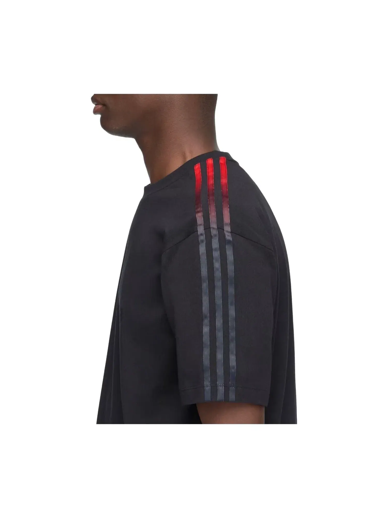 Мужская футболка с градиентными полосами Adidas x Y-3 Gradient Stripes T-shirt — изображение 3 из 5, черный