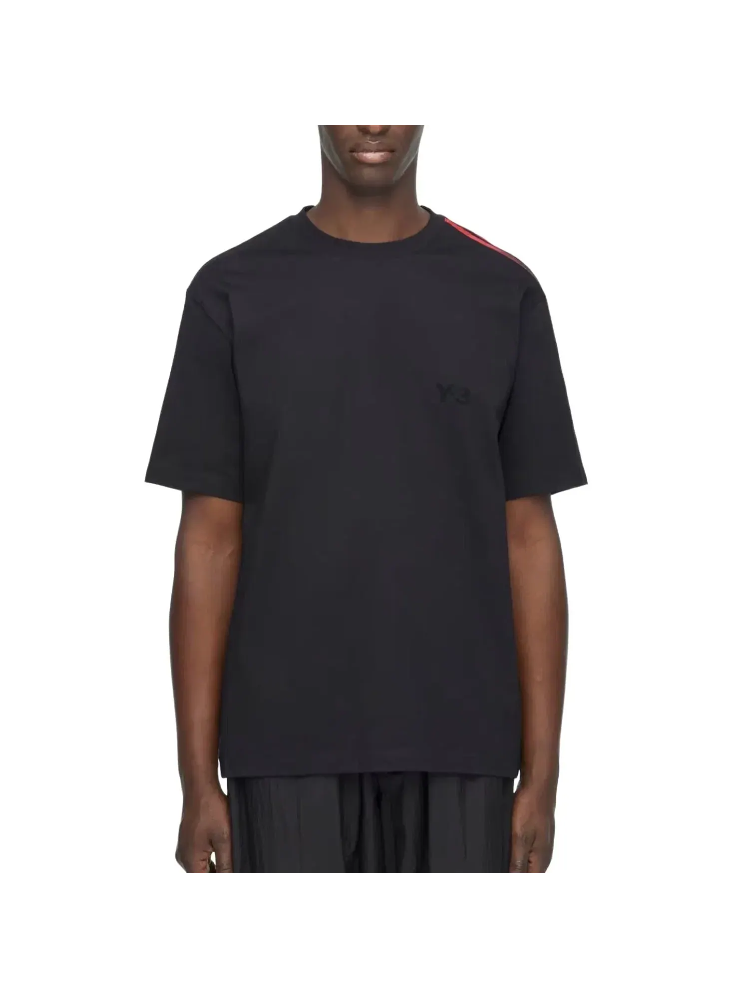 Мужская футболка с градиентными полосами Adidas x Y-3 Gradient Stripes T-shirt — изображение 4 из 5, черный