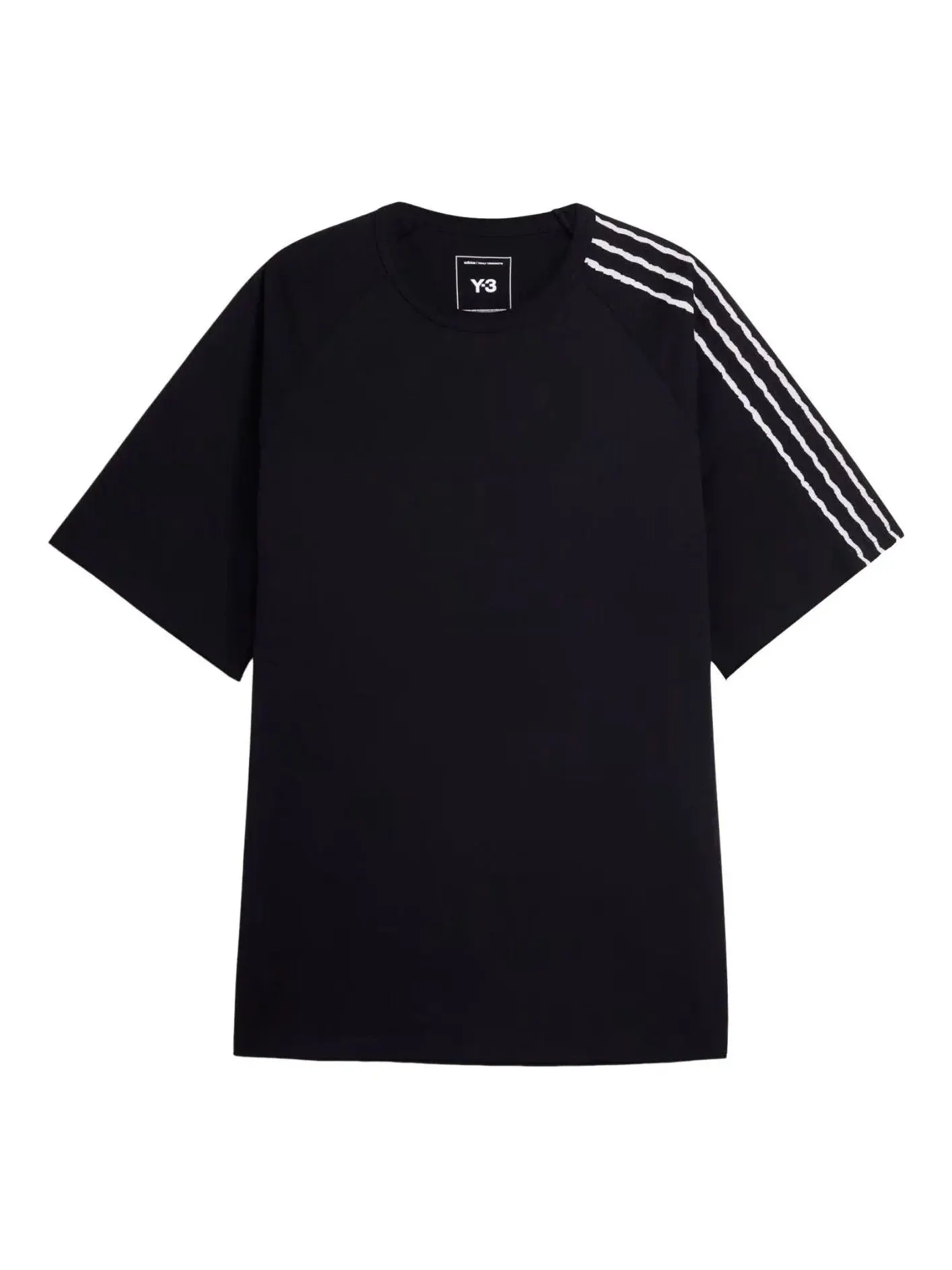 Футболка Adidas Y-3 с тремя полосками — изображение 1 из 4, черный