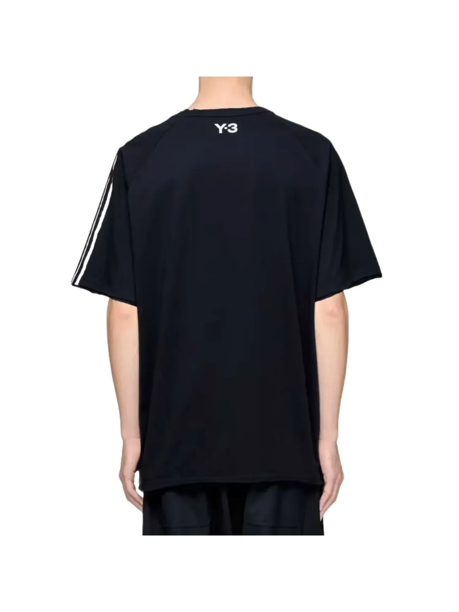 Футболка Adidas Y-3 с тремя полосками — изображение 4 из 4, черный