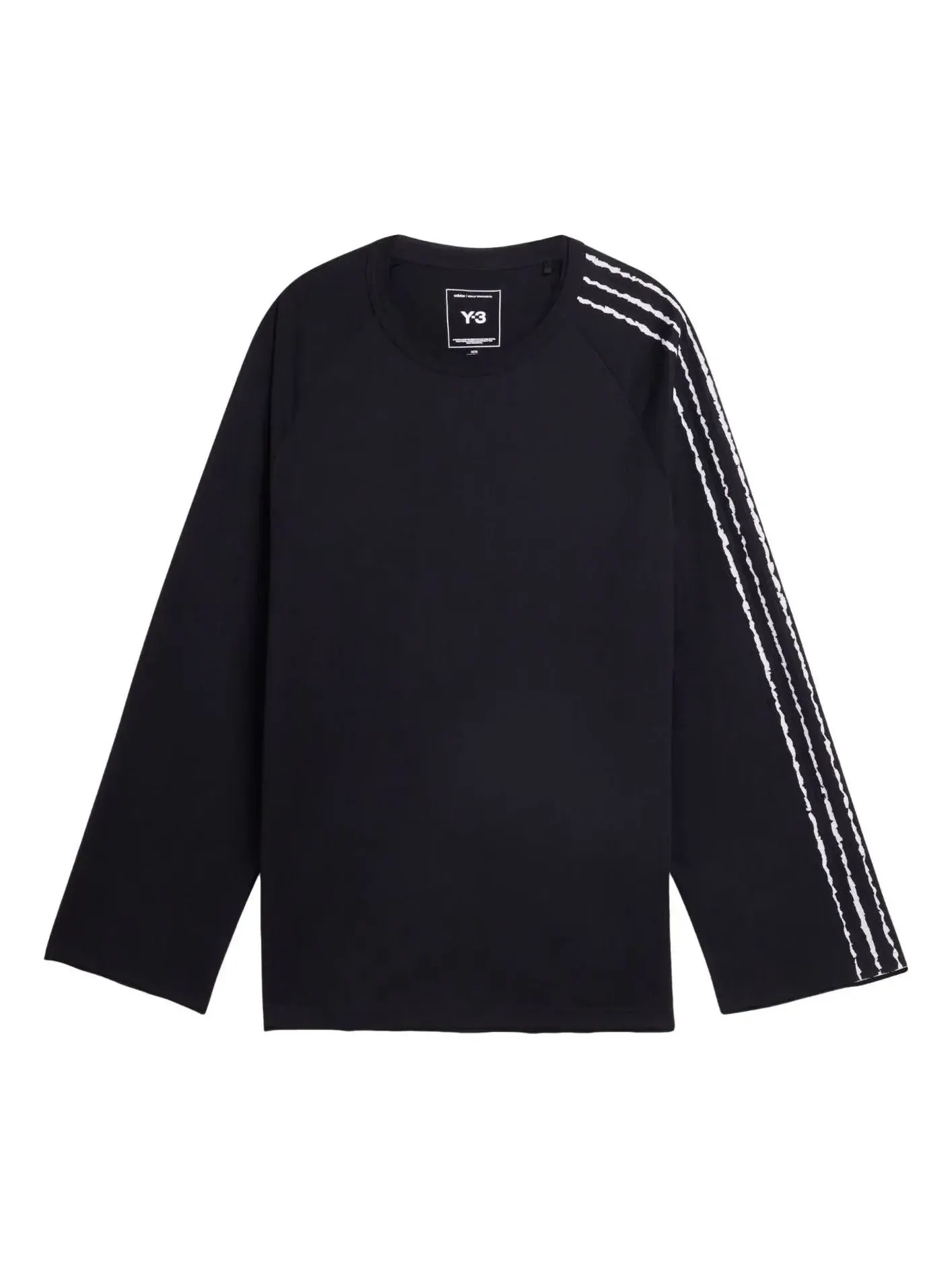 Футболка с длинным рукавом Adidas Y-3 3-Stripes — изображение 1 из 4, черный