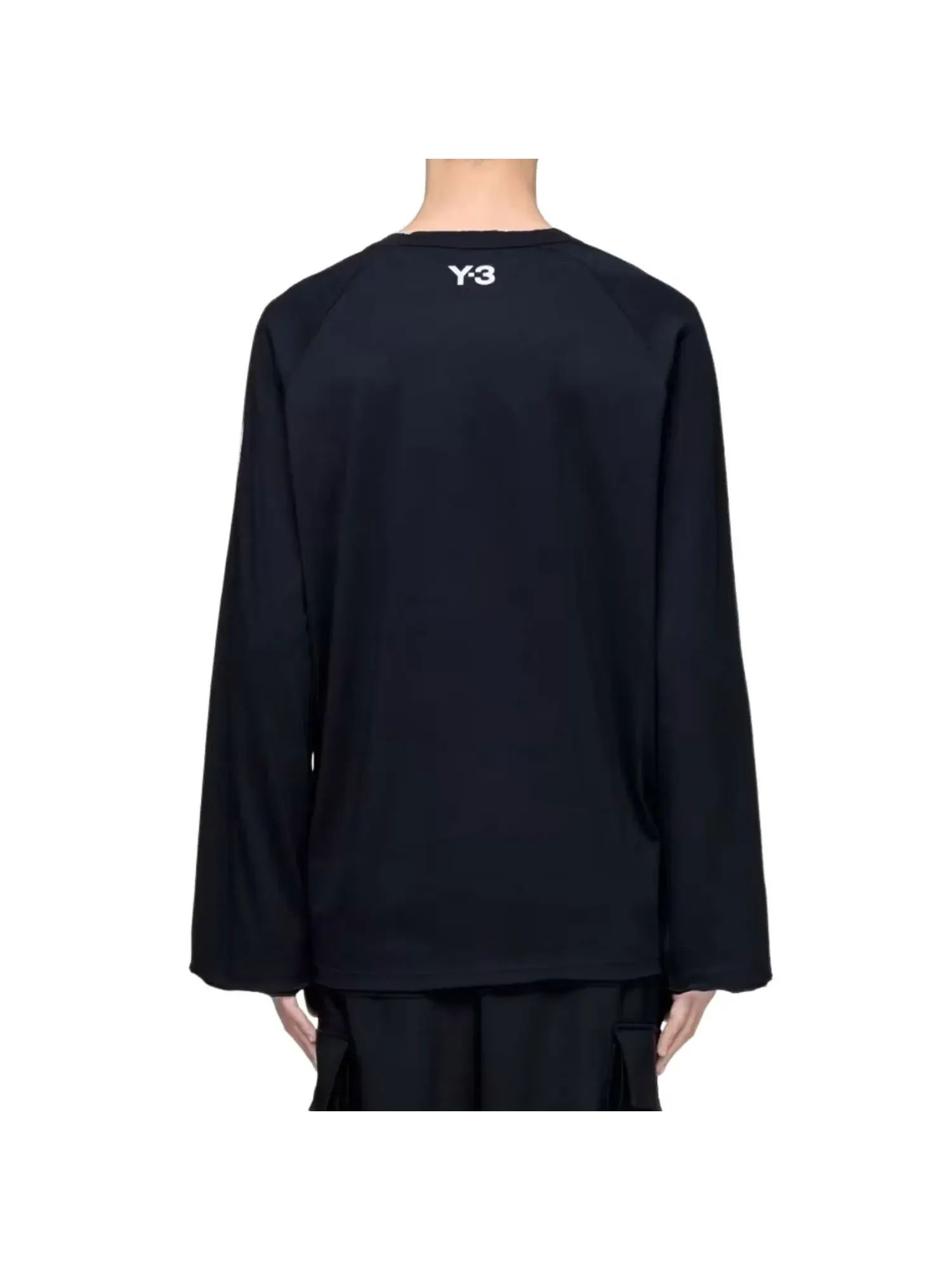 Футболка с длинным рукавом Adidas Y-3 3-Stripes — изображение 4 из 4, черный