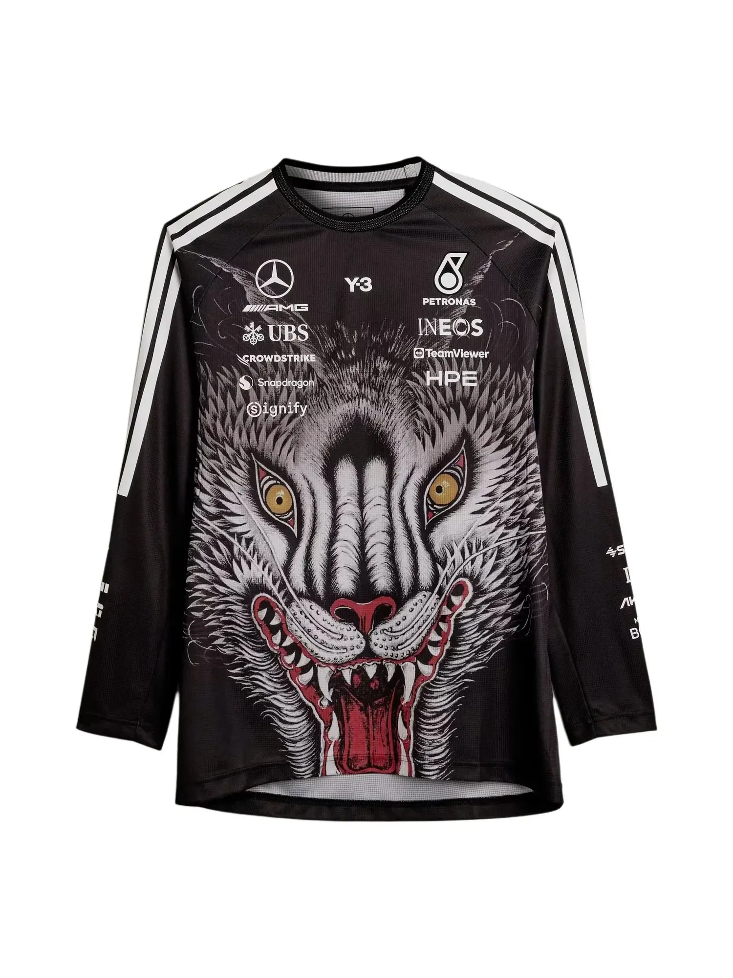 Футболка пилота Формулы-1 Adidas Y-3 — изображение 1 из 7, черный