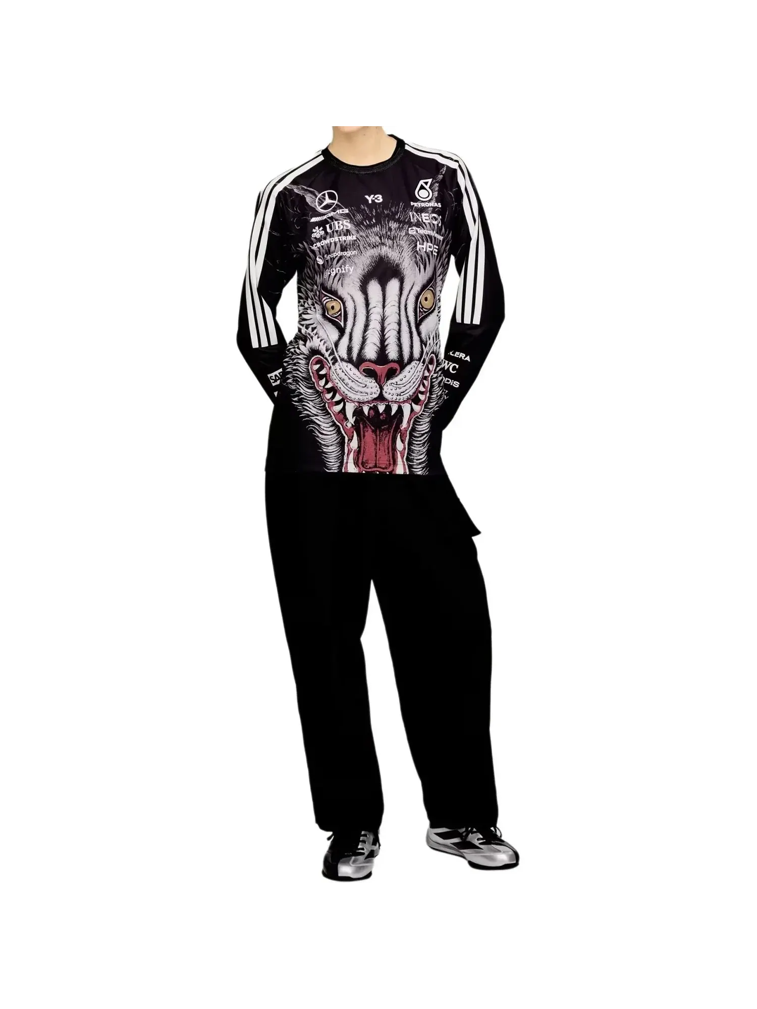 Футболка пилота Формулы-1 Adidas Y-3 — изображение 7 из 7, черный