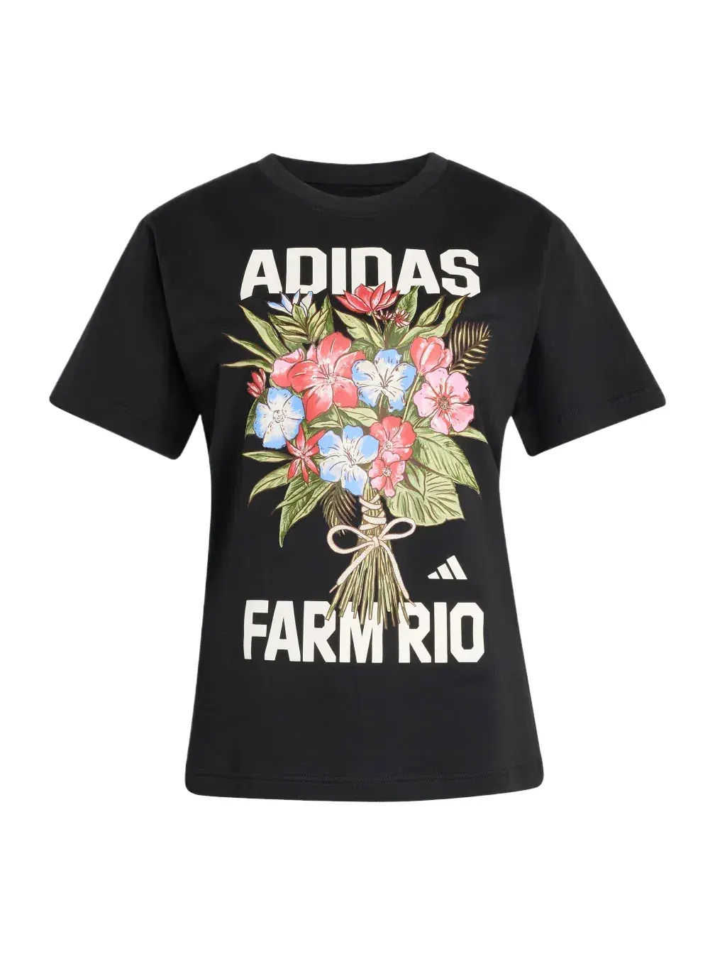 Женская футболка с принтом Adidas x FARM Rio Graphic T-Shirt — изображение 1 из 3, черный