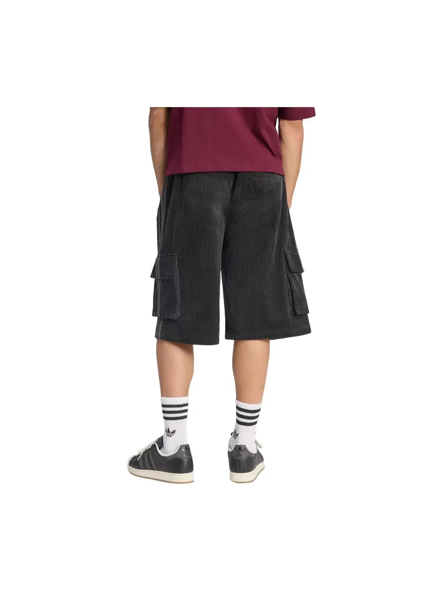 Мужские шорты карго с принтом Adidas Adicolor Cargo Shorts — изображение 3 из 3, черный