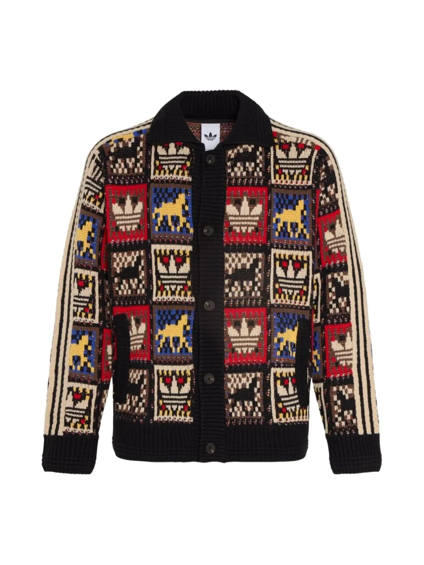 Куртка-свитер Adidas Crafted Jacket Sweater 'Black' — изображение 1 из 2, черный