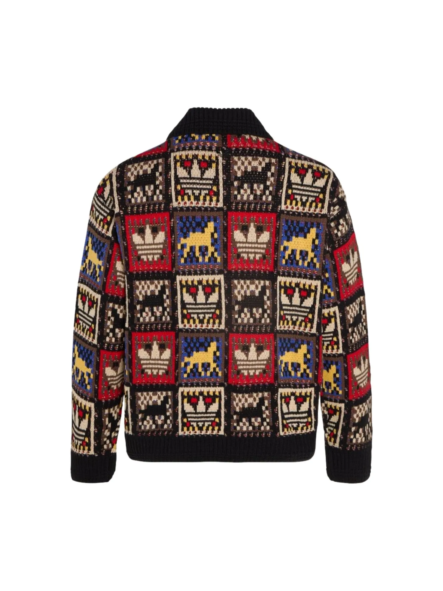 Куртка-свитер Adidas Crafted Jacket Sweater 'Black' — изображение 2 из 2, черный