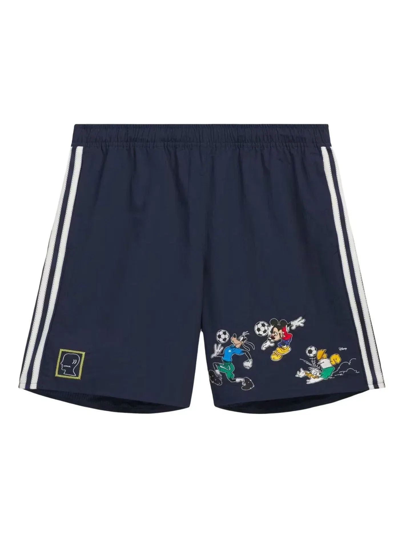 Мужские шорты с принтом Adidas x Brain Dead x Disney Short Asia Sizing Collegiate Navy — изображение 1 из 5, темно-синий