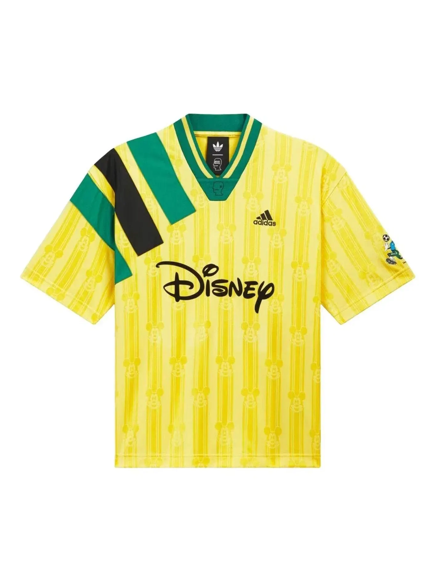 Мужская футболка с принтом Adidas x Brain Dead x Disney Football Jersey Bold Gold — изображение 1 из 5, золото