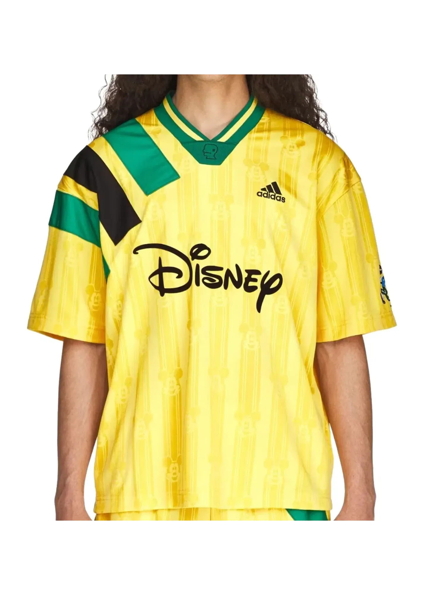 Мужская футболка с принтом Adidas x Brain Dead x Disney Football Jersey Bold Gold — изображение 3 из 5, золото