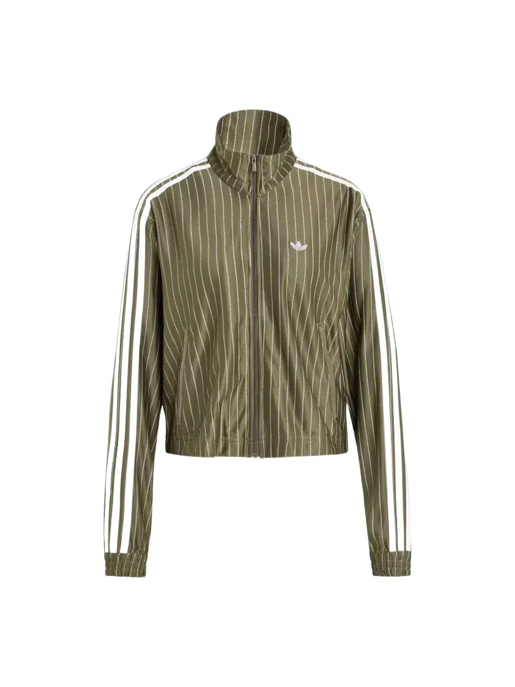 Женская куртка с принтом Firebird Pinstripe Adidas — изображение 1 из 3, зеленый