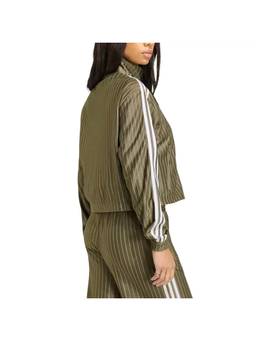 Женская куртка с принтом Firebird Pinstripe Adidas — изображение 3 из 3, зеленый