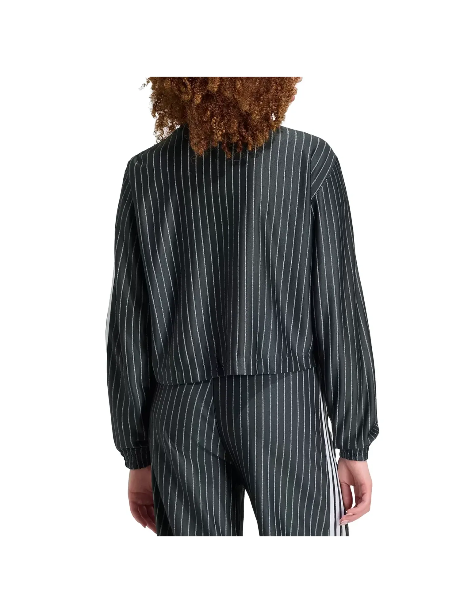 Женская куртка с принтом Firebird Pinstripe Adidas — изображение 3 из 3, черный