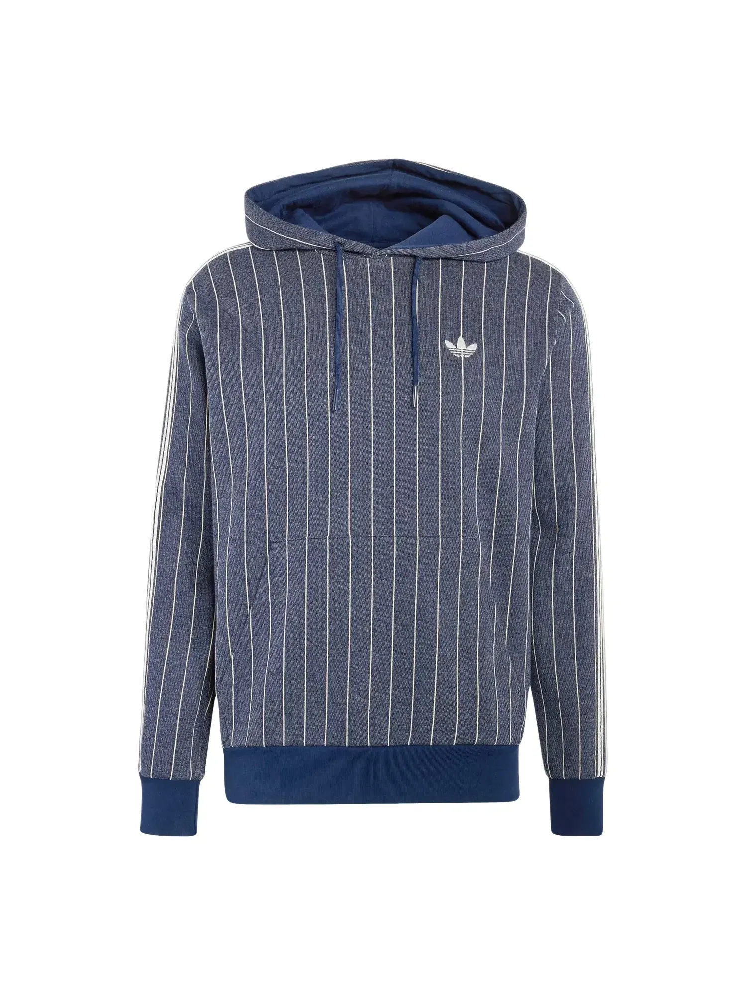 Мужское худи с принтом Pinstripes Adidas — изображение 1 из 3, синий