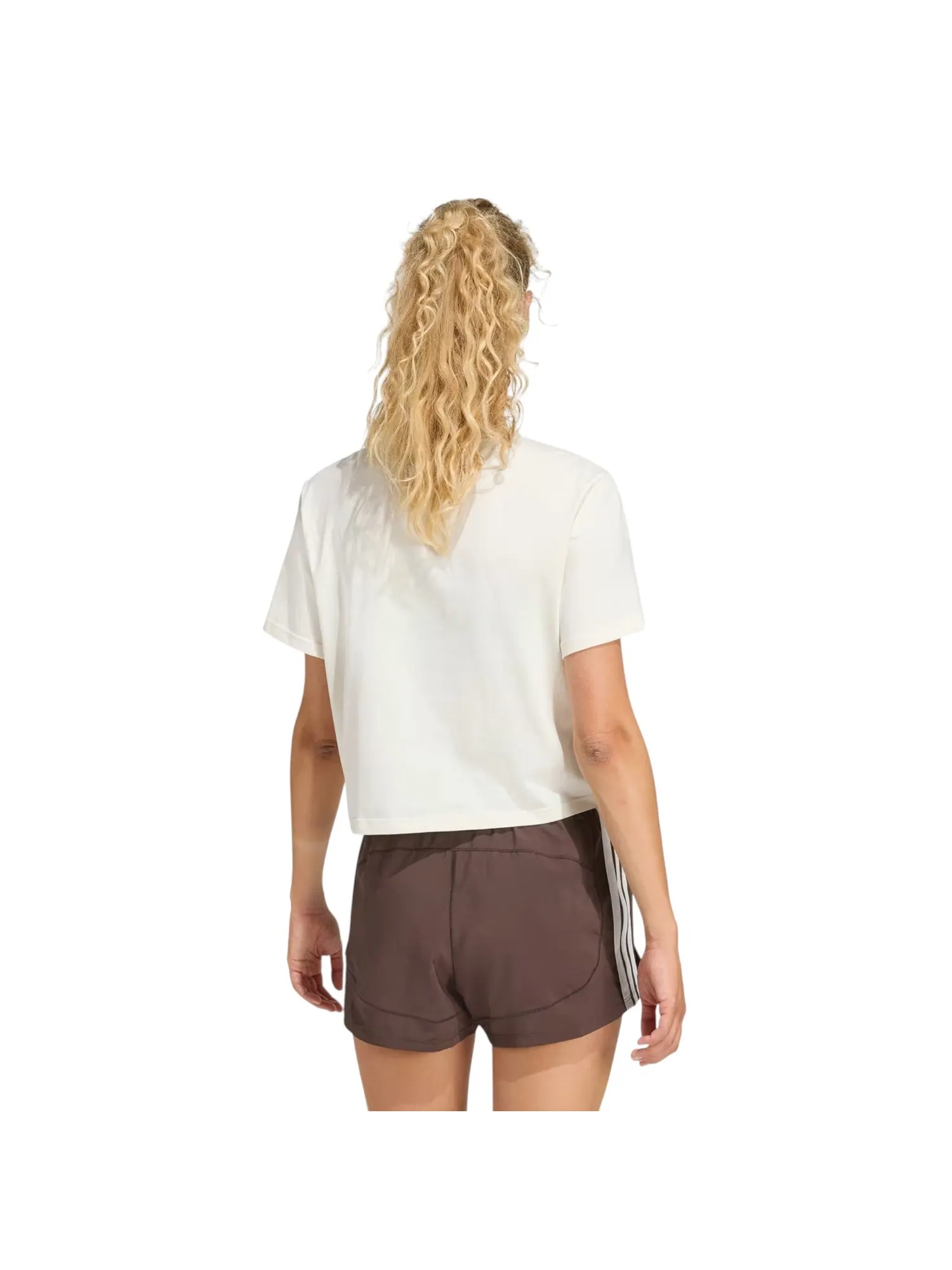 Футболка (WMNS) adidas x Les Mills Movers Graphic T-Shirt 'Off White' — изображение 3 из 5, белый