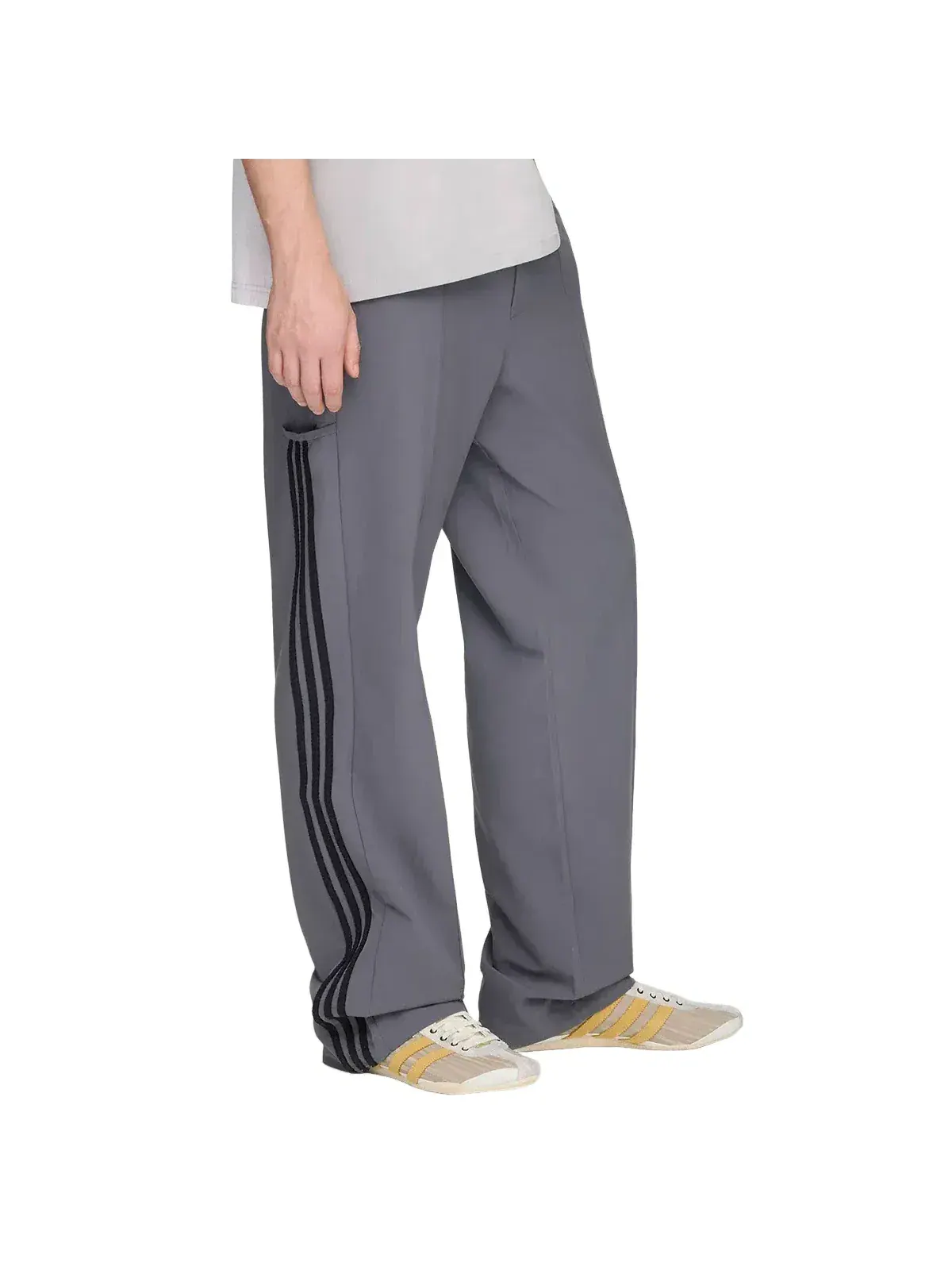 Спортивные брюки Adidas x SFTM 007, цвет «Серый пять», KS1345 — изображение 3 из 5