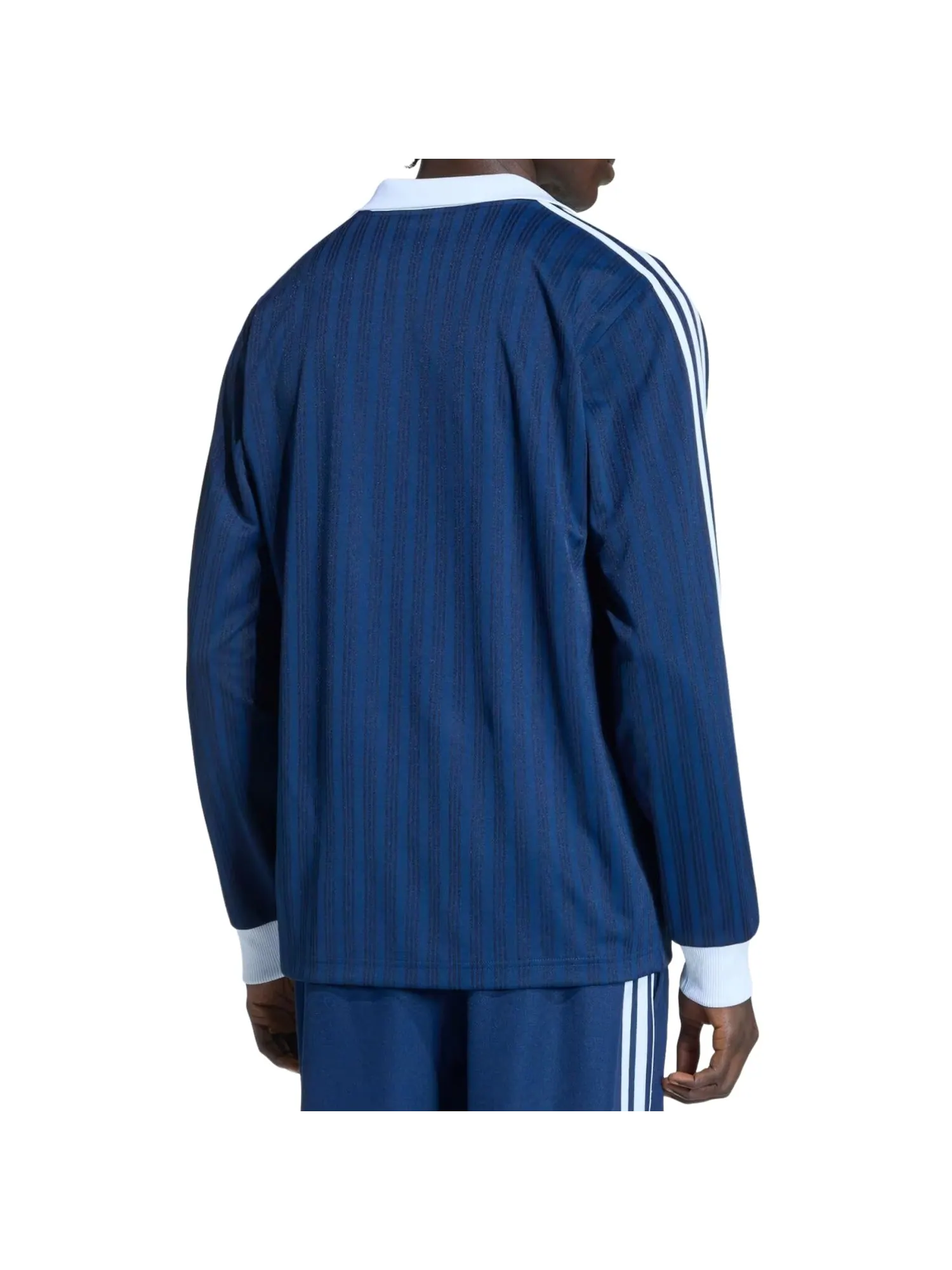 Футболка с длинным рукавом Adidas Adicolor Pique 'Night Indigo' — изображение 3 из 3, индиго