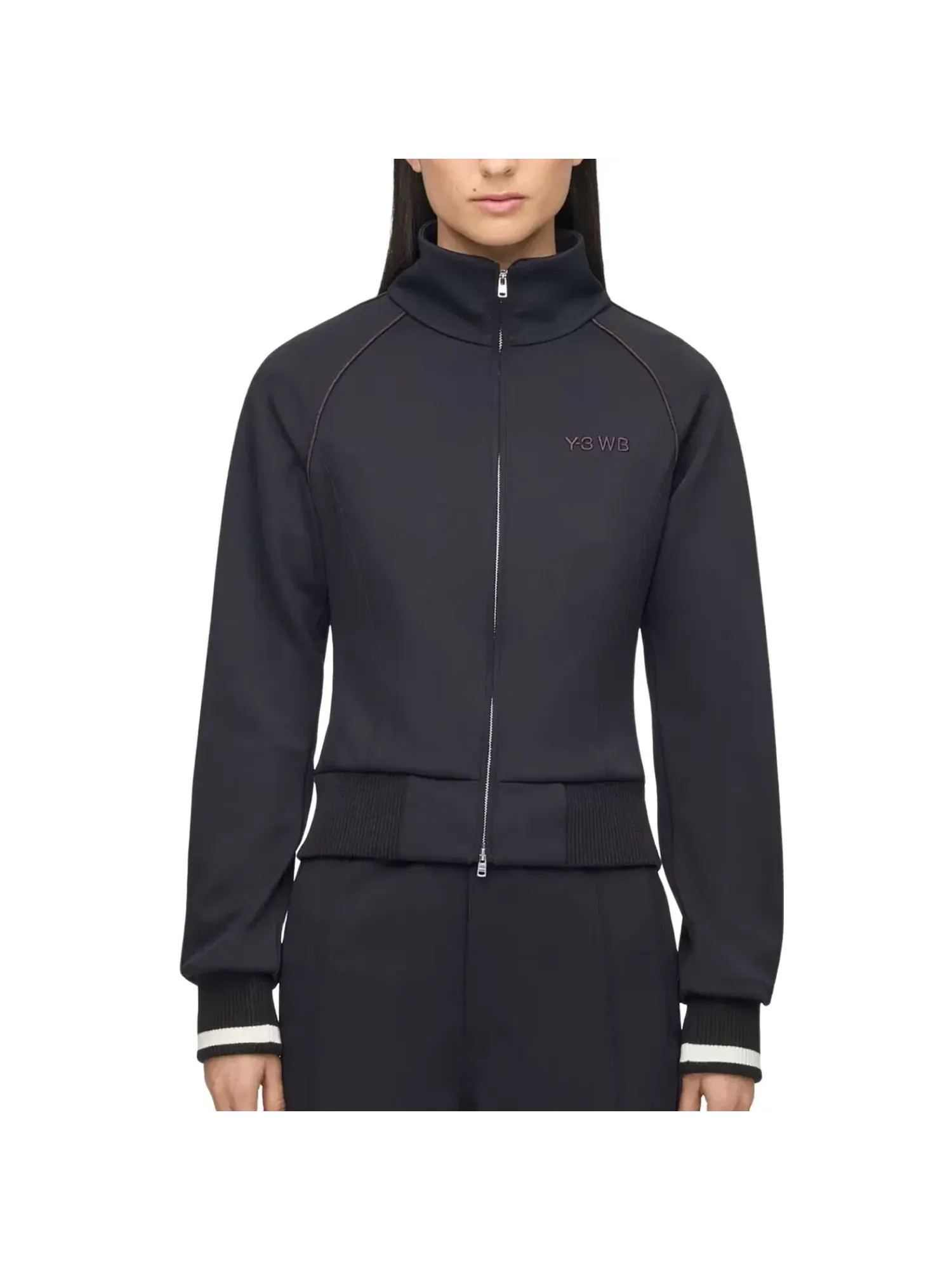 Женская куртка с принтом Adidas x Wales Bonner x Y3 Track Jacket — изображение 3 из 4, черный