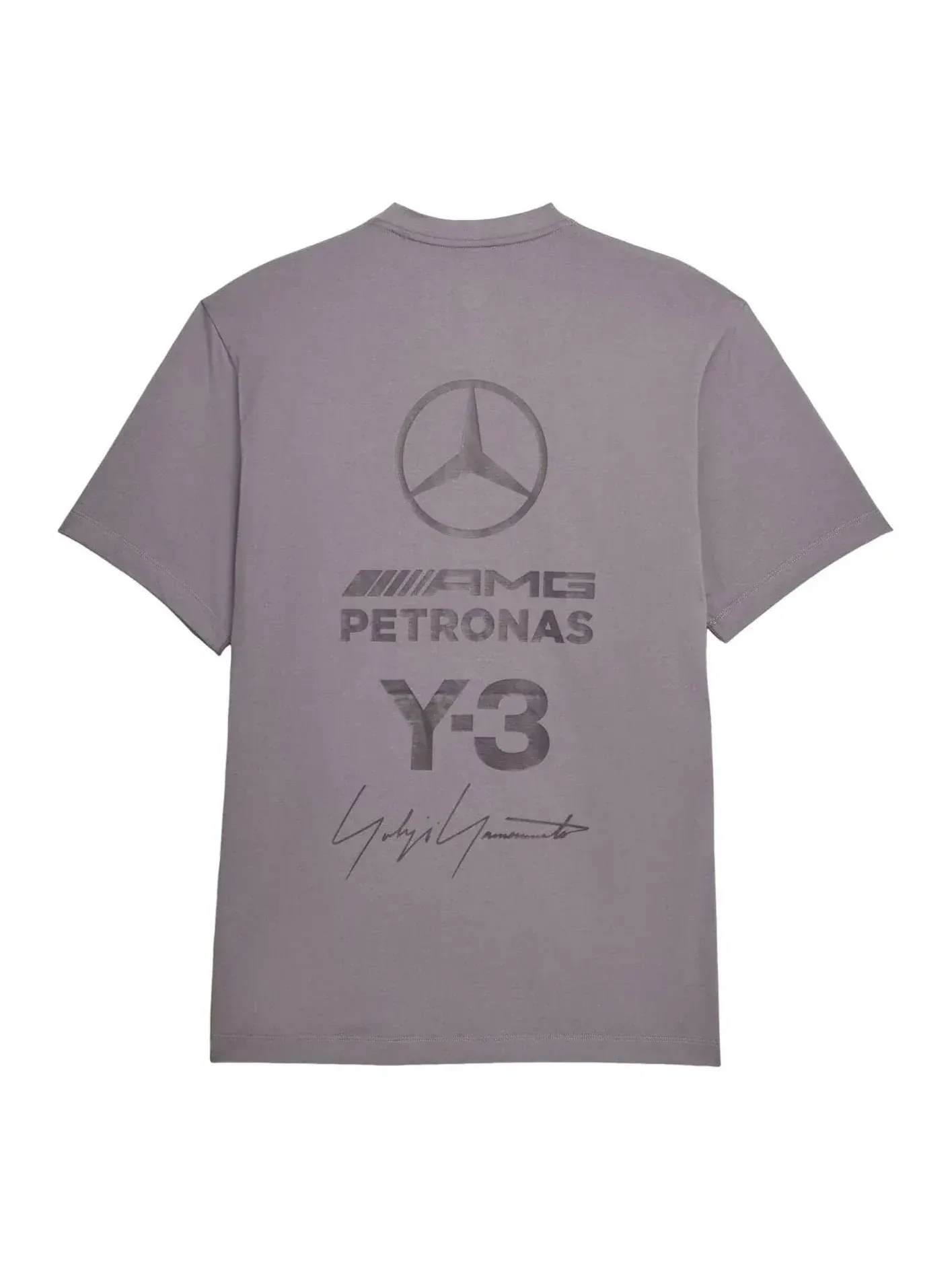 Футболка Adidas Y-3 F1 Mercedes Logo Stack 'Granite' — изображение 1 из 2, фиолетовый