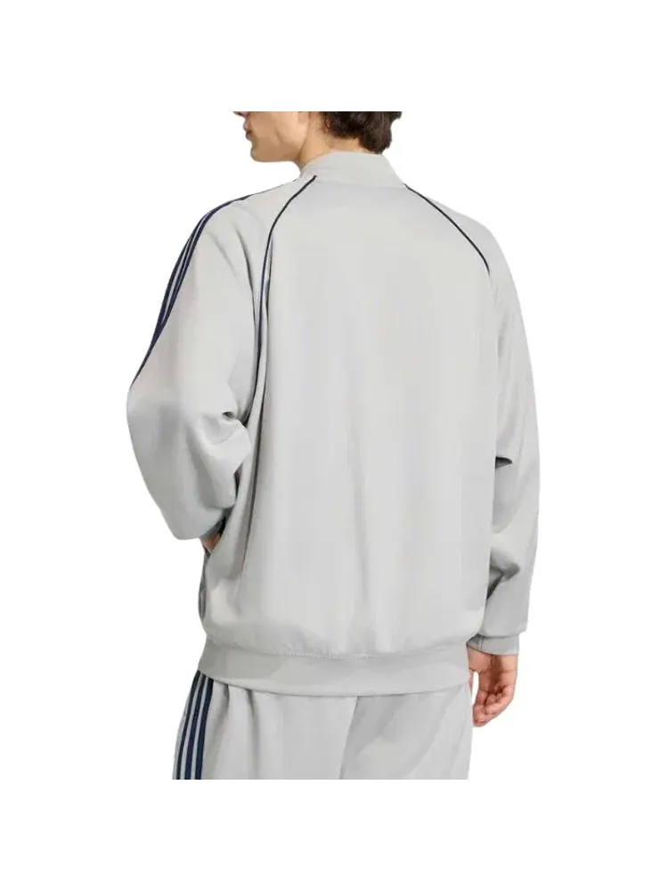 Мужская куртка свободного кроя Adicolor Classics Loose Track Jacket Adidas — изображение 3 из 3, серый