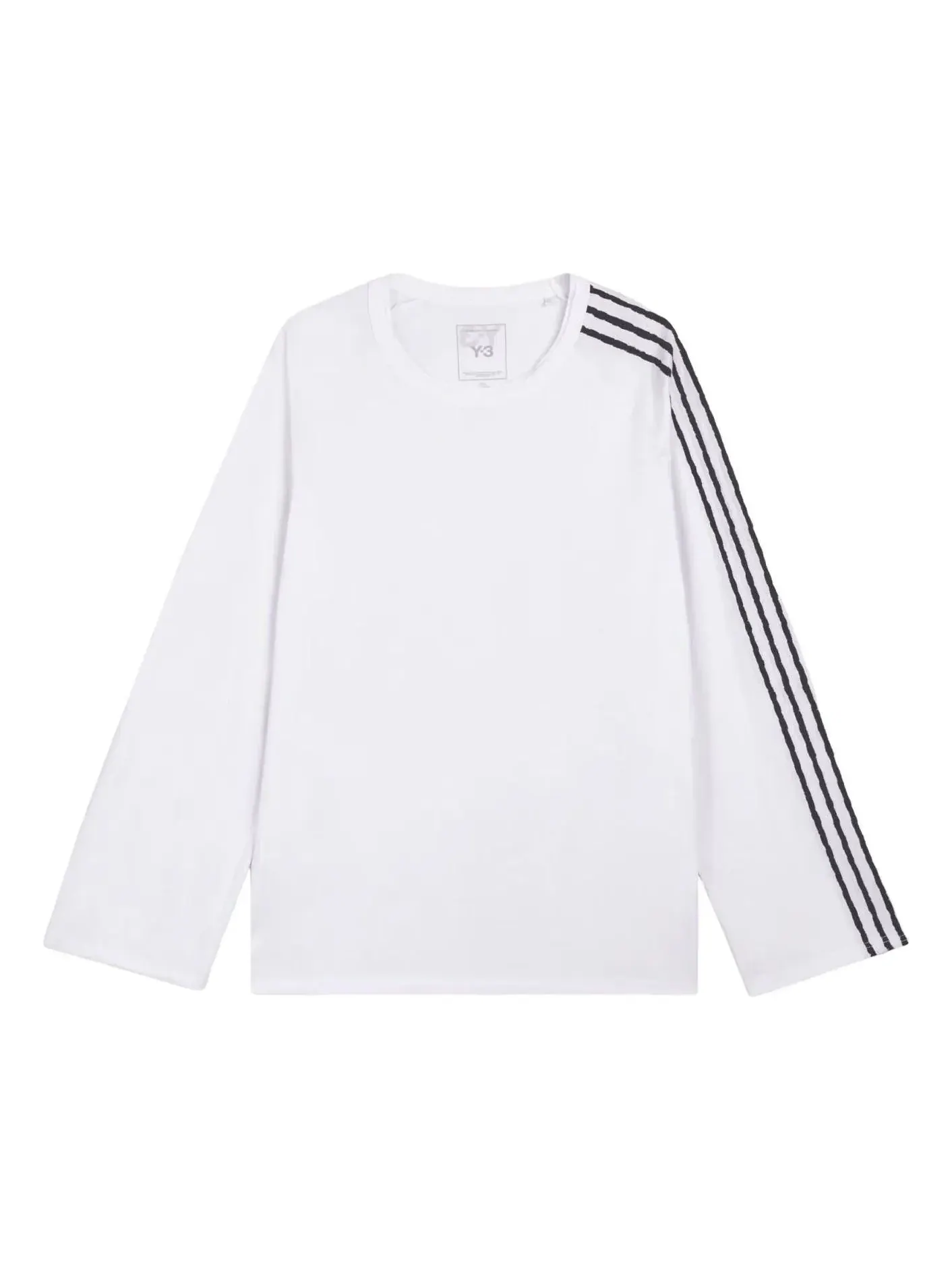 Футболка с длинным рукавом Adidas Y-3 3-Stripes — изображение 1 из 4, белый