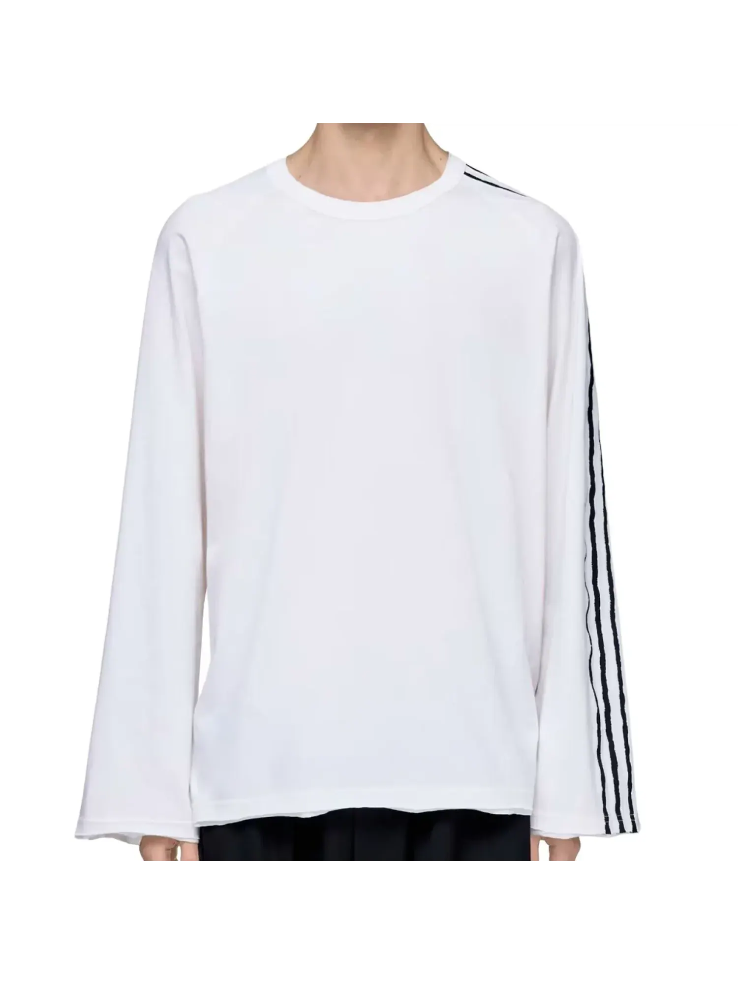 Футболка с длинным рукавом Adidas Y-3 3-Stripes — изображение 3 из 4, белый