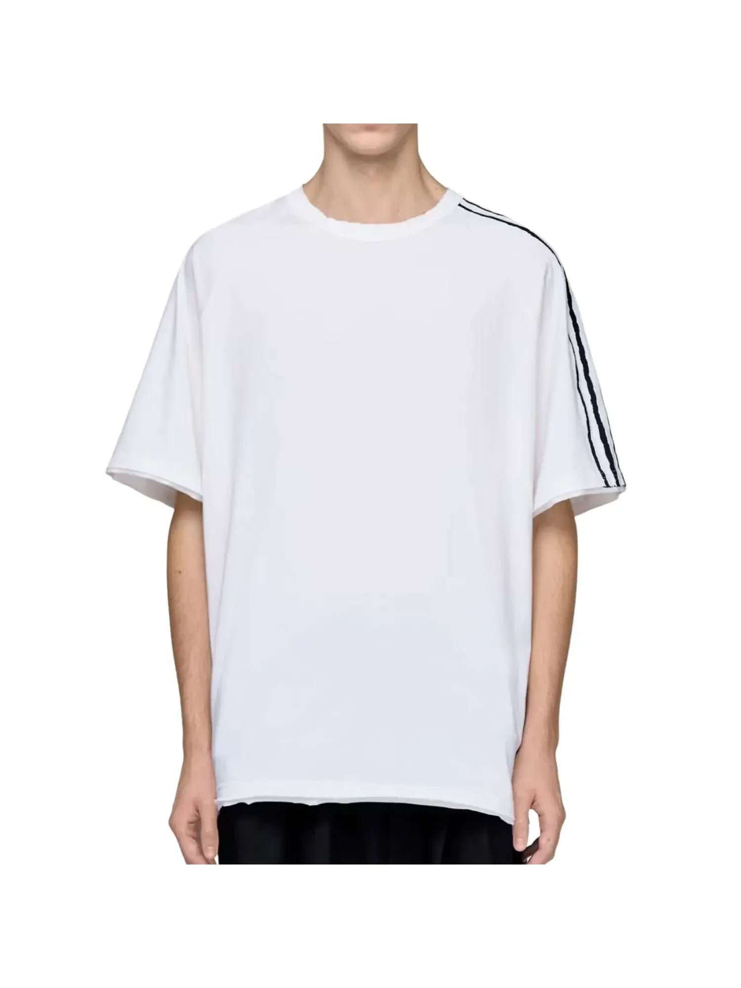 Футболка Adidas Y-3 с тремя полосками — изображение 3 из 4, белый