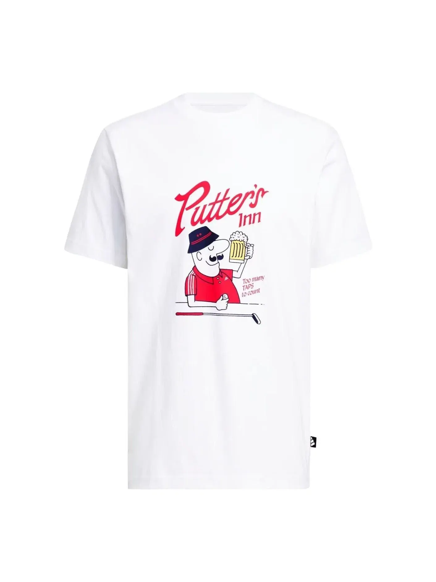 Мужская футболка с графическим принтом Adidas Elevated Chip Graphic T-Shirt — изображение 1 из 3, белый